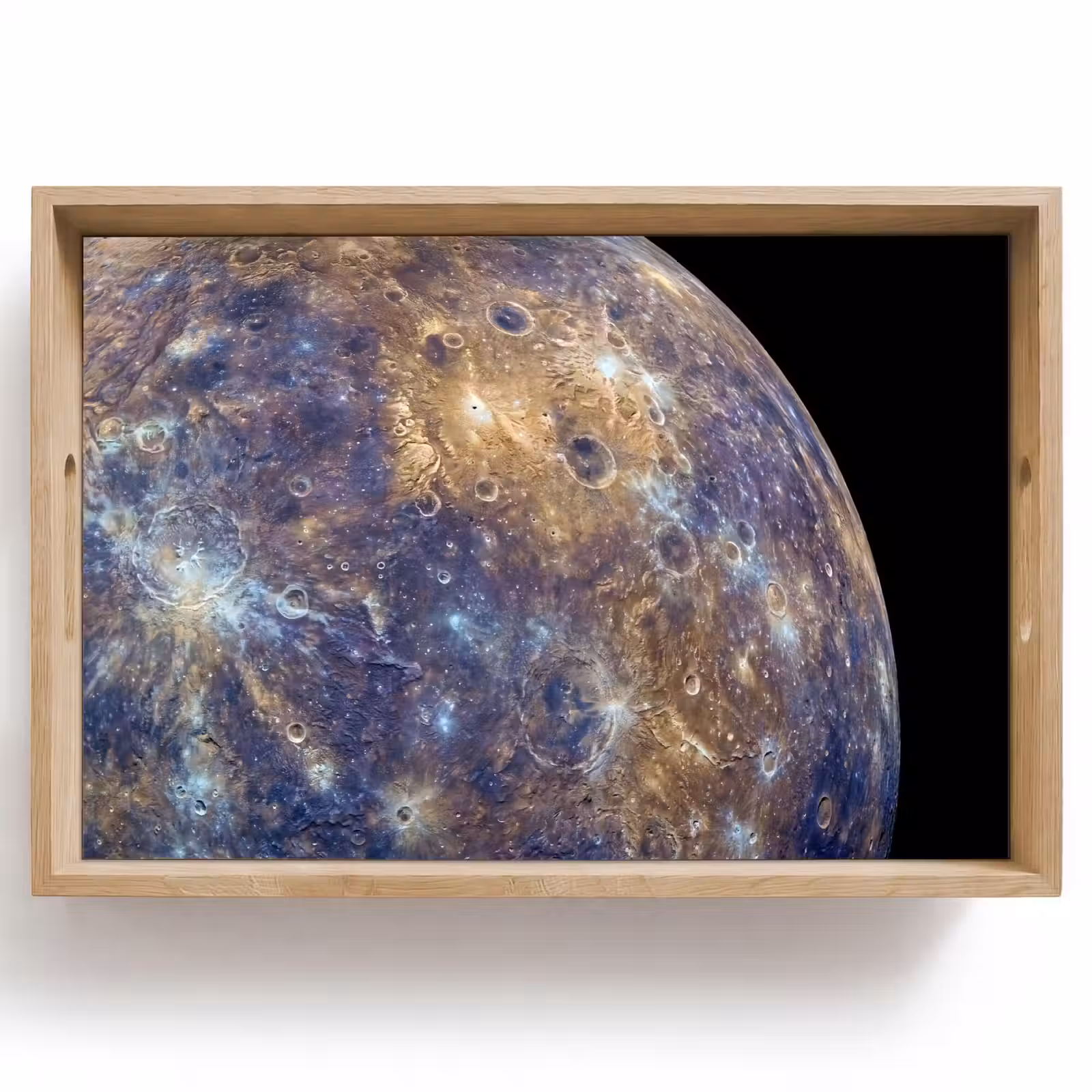 Tablett - Planet – Krater – Weltraum - Planeet - Kraters - Ruimte Dienblad Rechthoek middel