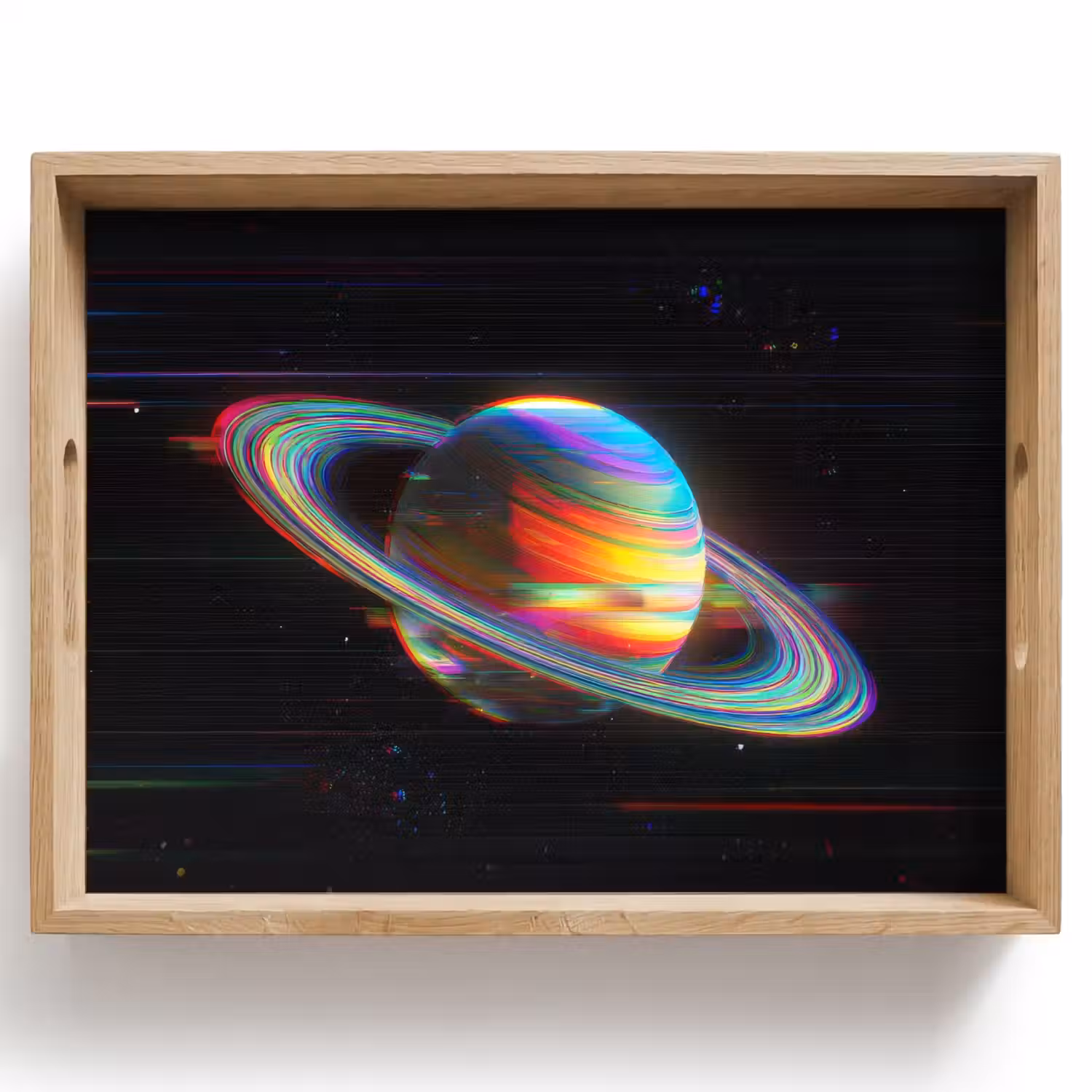 Planeet - Cirkel - Kleurrijk Dienblad Rechthoek middel -z3d_shopping