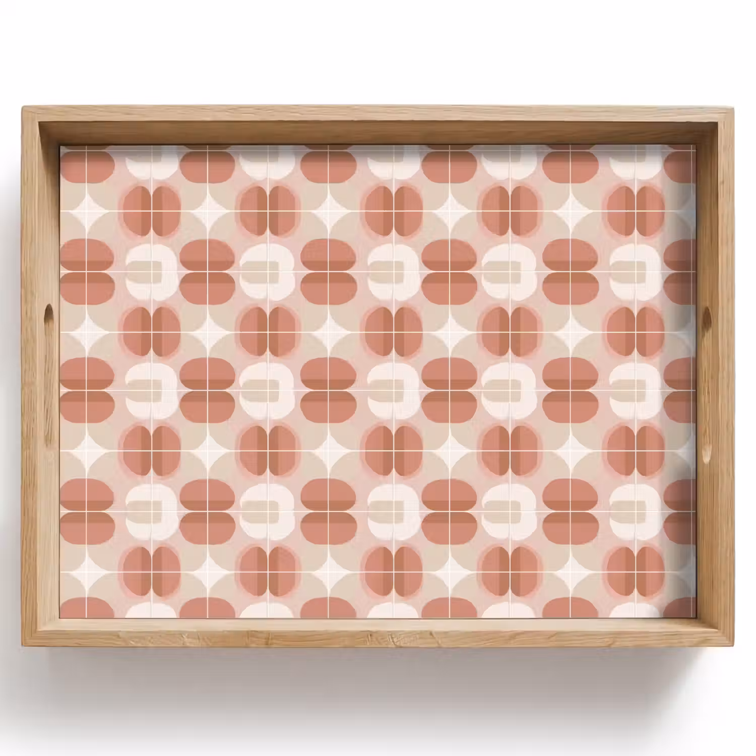 Retro - Klassiek - Roze Dienblad Rechthoek middel 911 -z3d_shopping