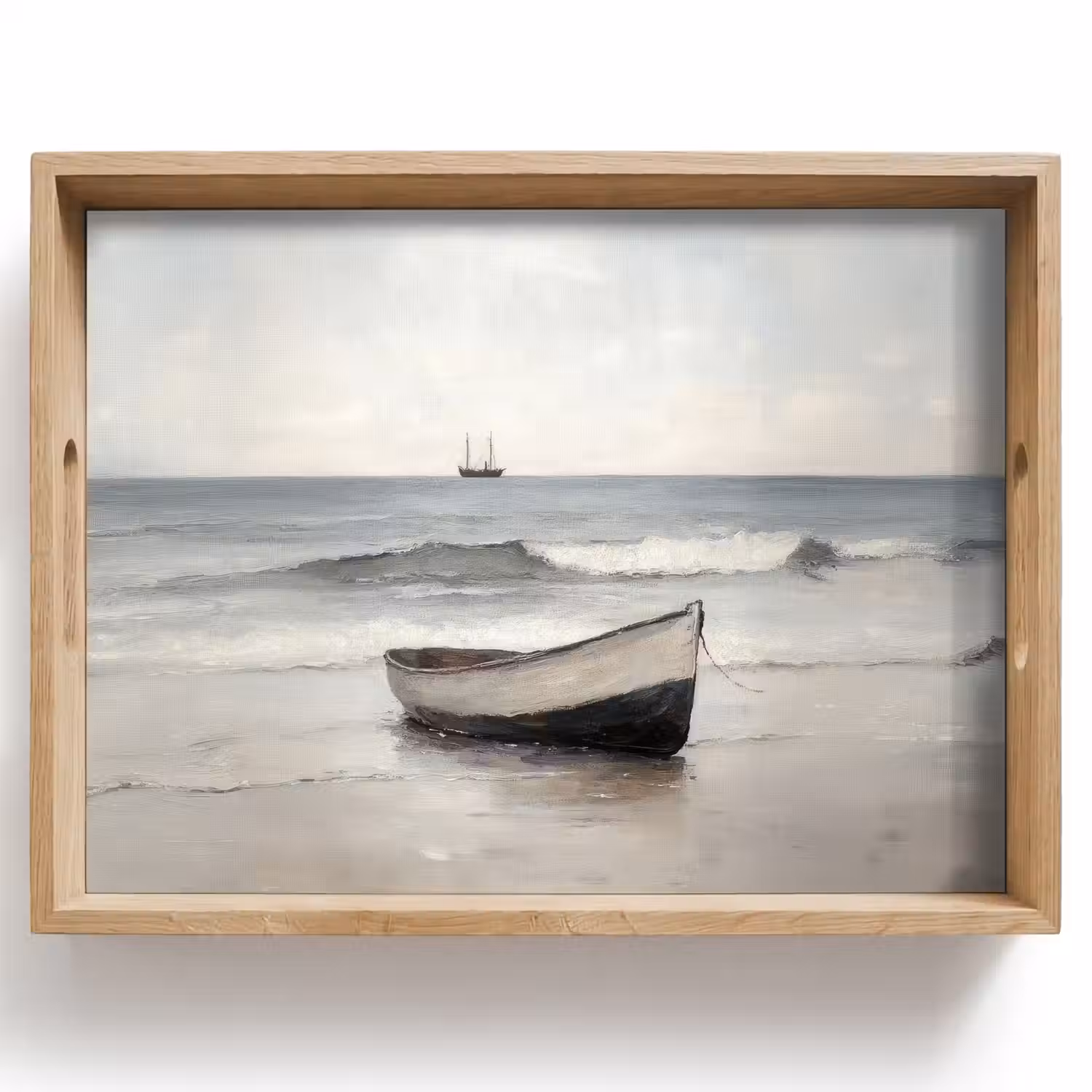 Roeiboot - Zee - Horizon Dienblad Rechthoek middel -z3d_shopping