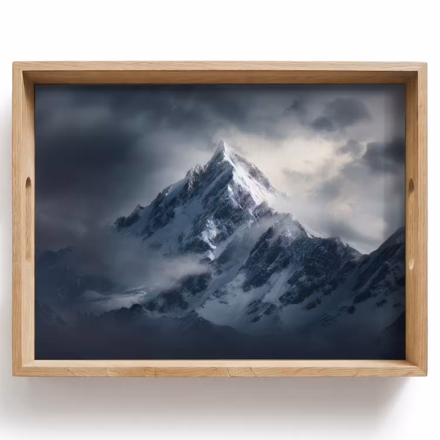 Sneeuw - Berg - Wolken Dienblad Rechthoek middel -z3d_shopping