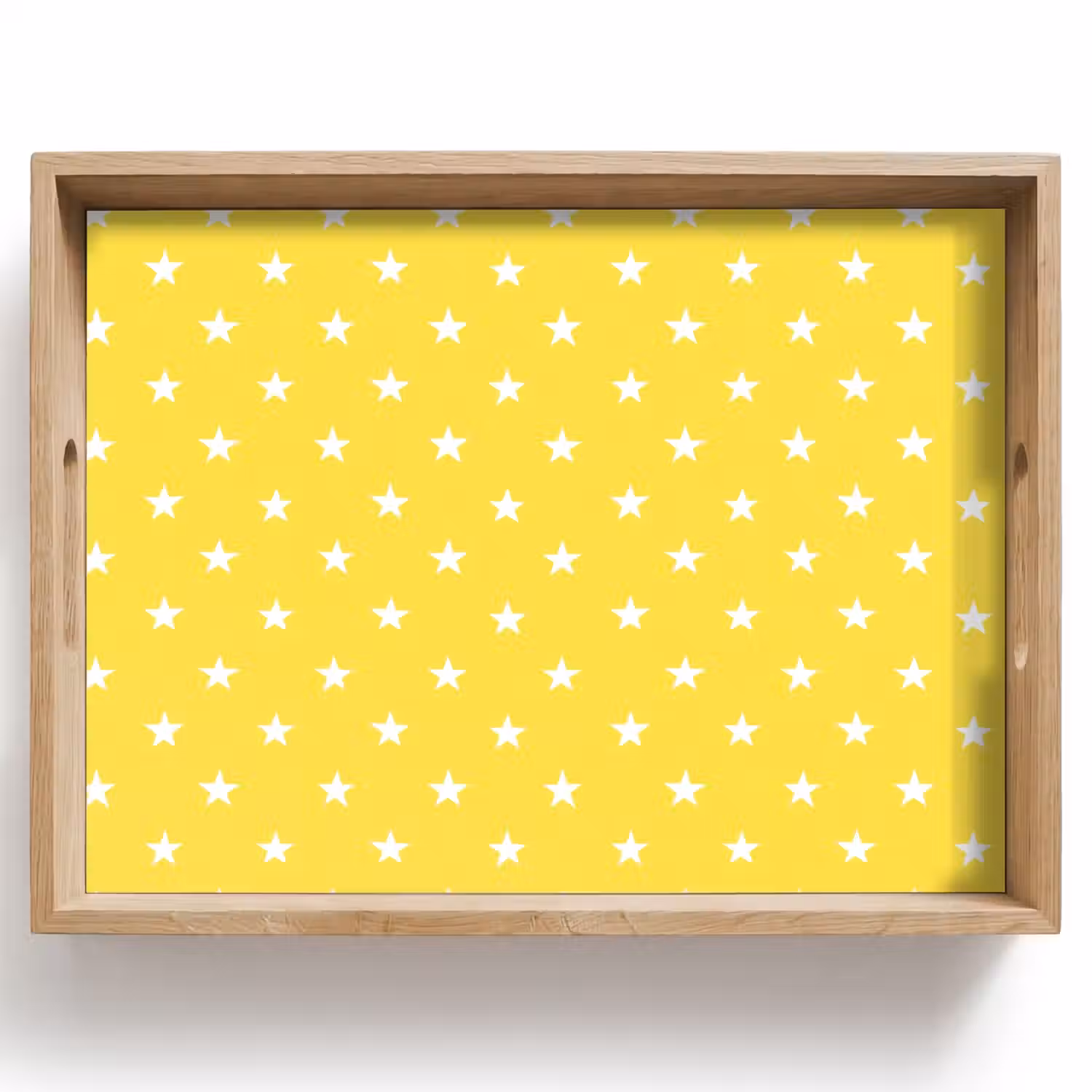 Sterren - Patroon - Minimalistisch - Geel Dienblad Rechthoek middel 911 -z3d_shopping
