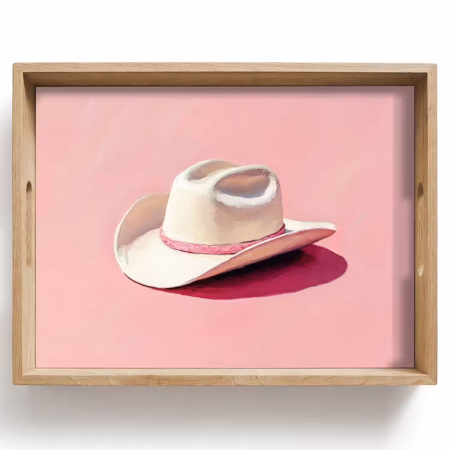 Zomers - Hoed - Roze Dienblad Rechthoek middel -z3d_shopping