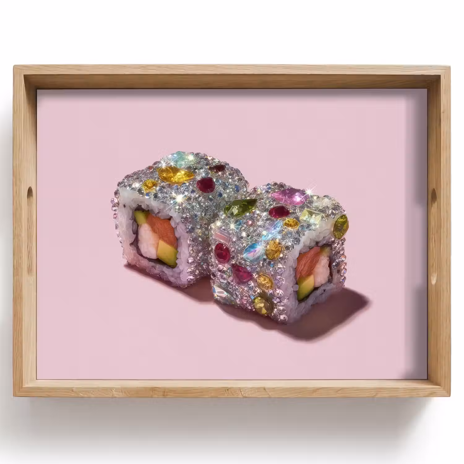 Sushi - Rolletjes - Steentjes - Kleurrijk Dienblad Rechthoek middel -z3d_shopping
