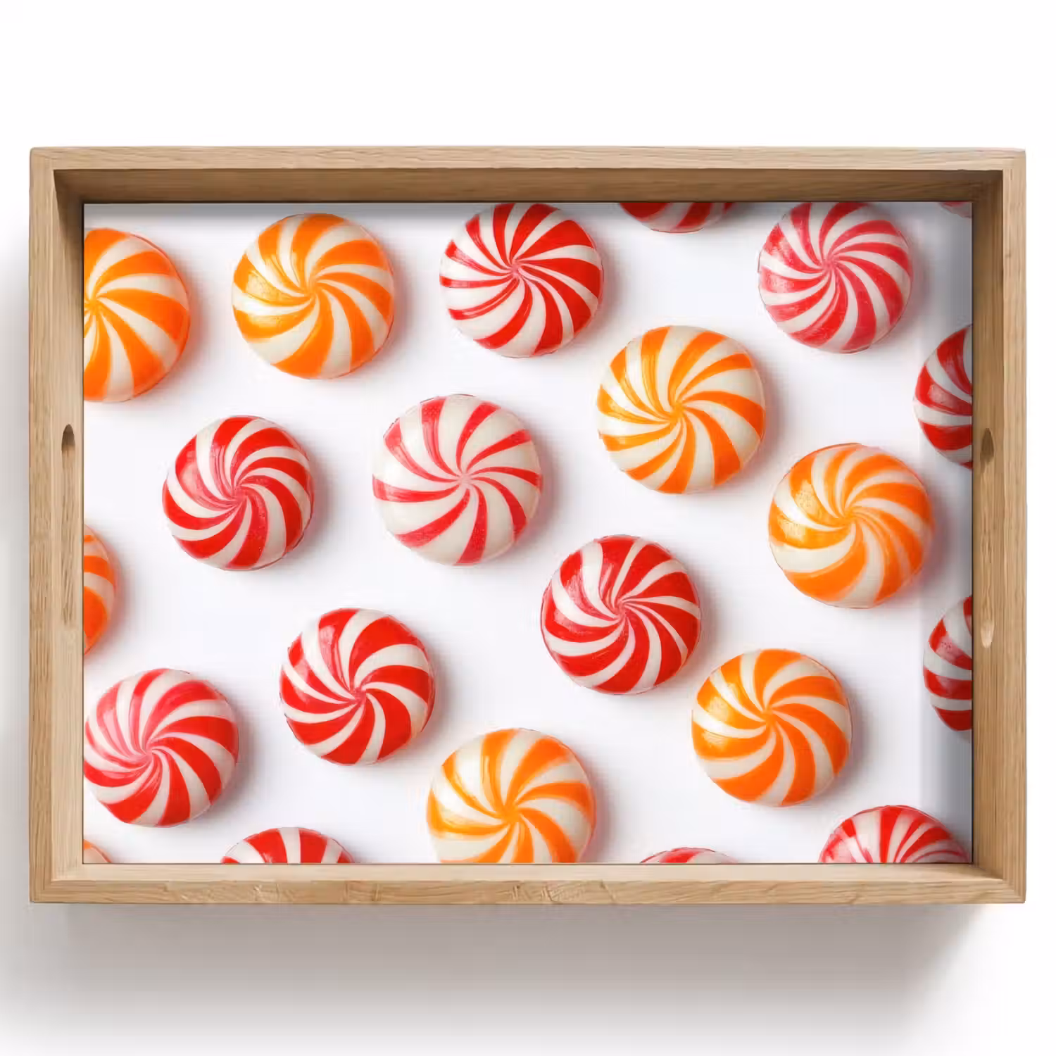 Snoep - Patroon - Rood - Oranje Dienblad Rechthoek middel -z3d_shopping