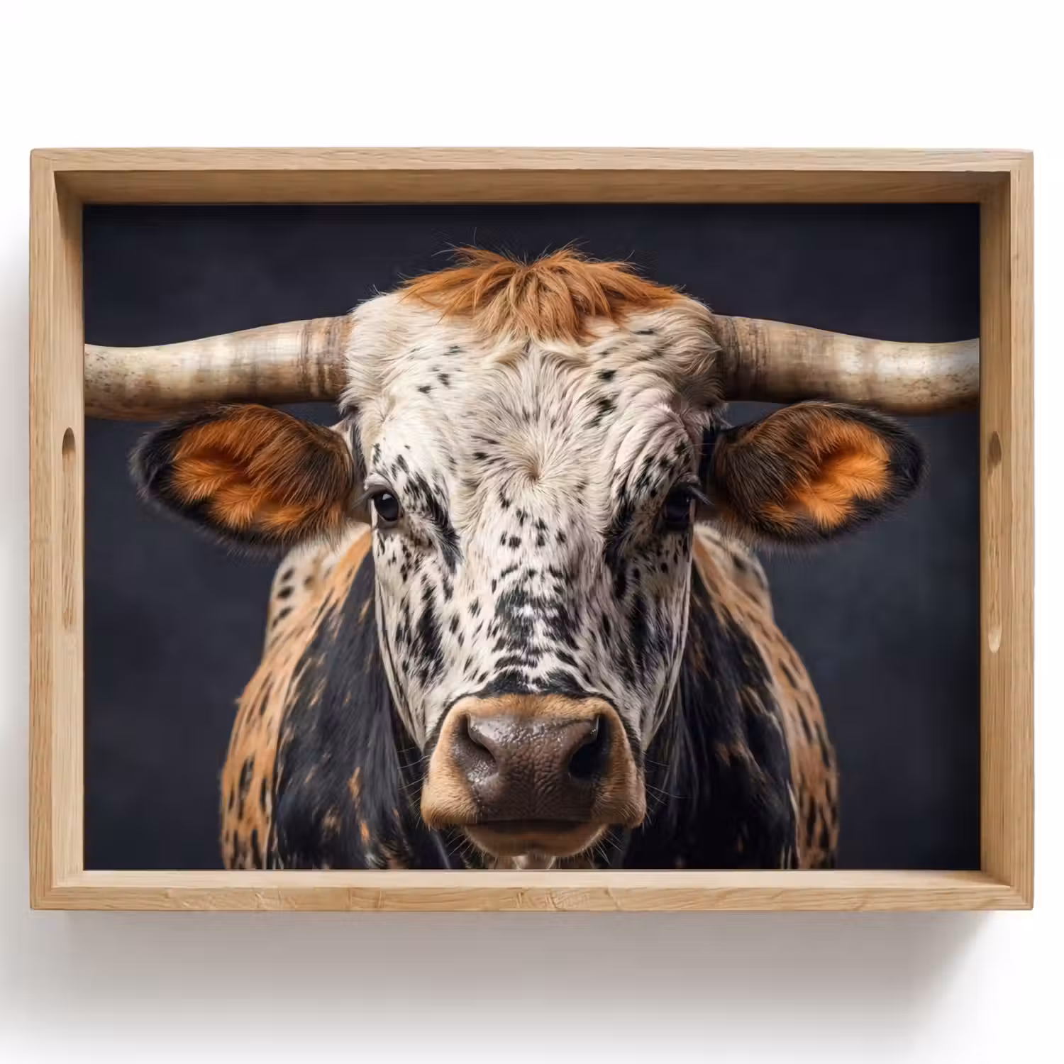 Stier - Kleurrijk - Hoorns Dienblad Rechthoek middel -z3d_shopping