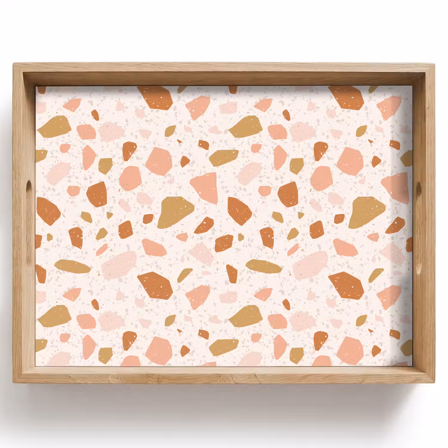 Terrazzo - Patroon - Kleurrijk - Zalm Dienblad Rechthoek middel 911 -z3d_shopping