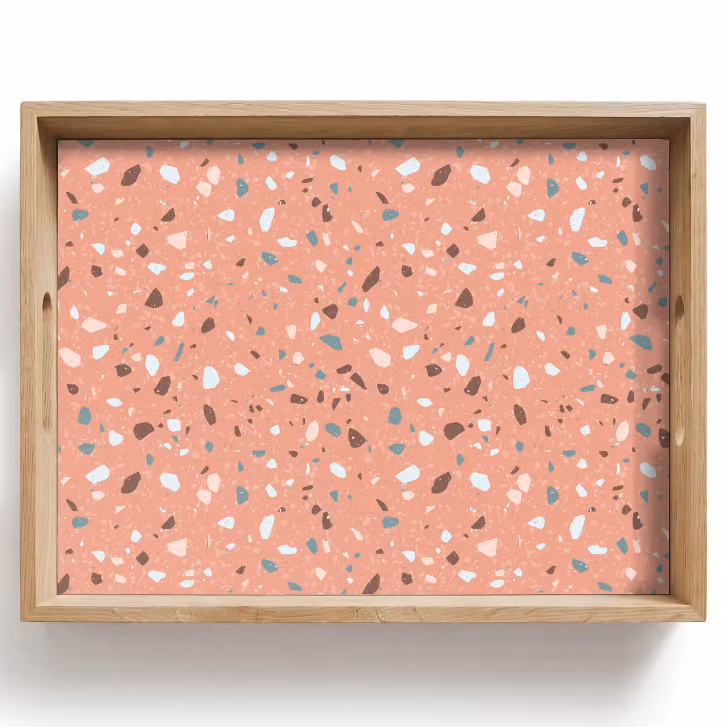 Terrazzo - Patroon - Kleurrijk - Roze - Blauw Dienblad Rechthoek middel 911 -z3d_shopping