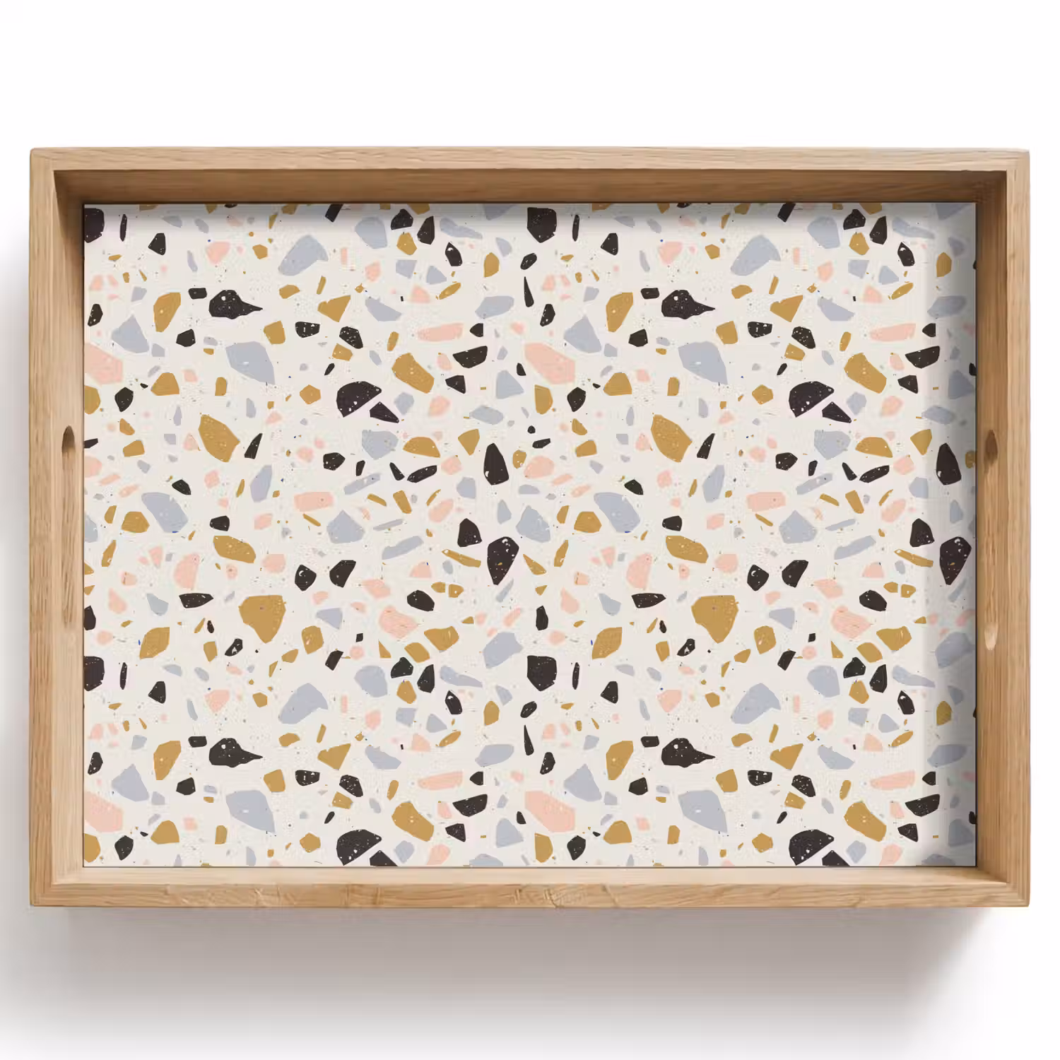 Terrazzo - Patroon - Neutraal - Zacht - Multi Dienblad Rechthoek middel 911 -z3d_shopping