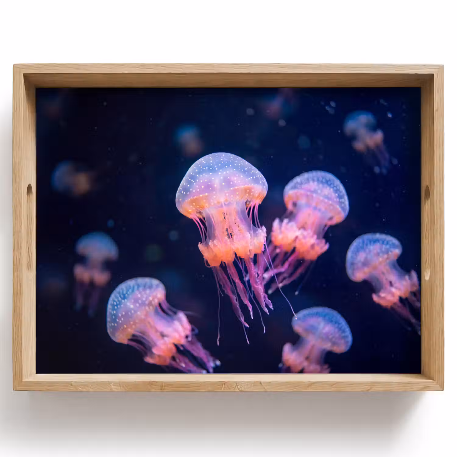 Dier - Onderwater - Natuur - Roze - Mysterieus Dienblad Rechthoek middel -z3d_shopping