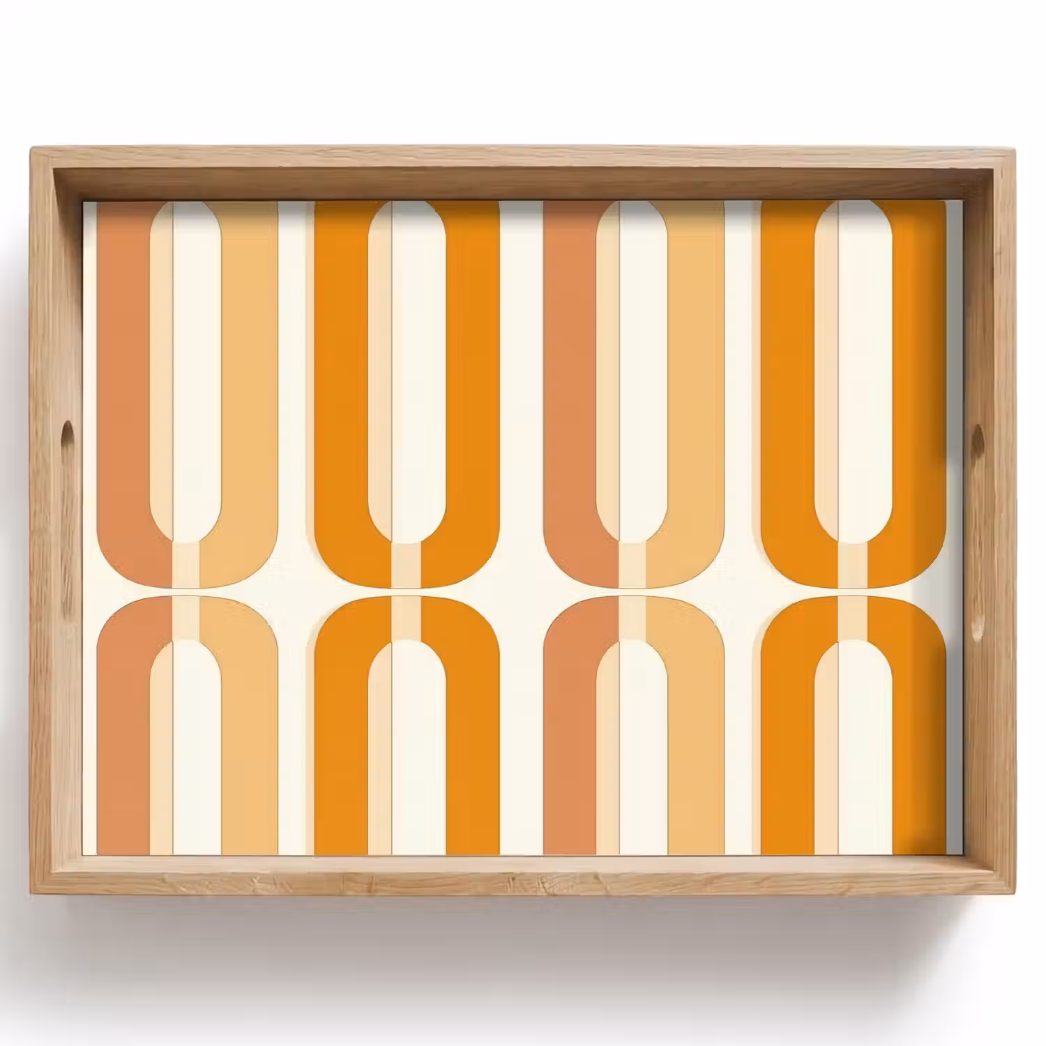 U-vorm - Retro - Oranje Dienblad Rechthoek middel 911 -z3d_shopping