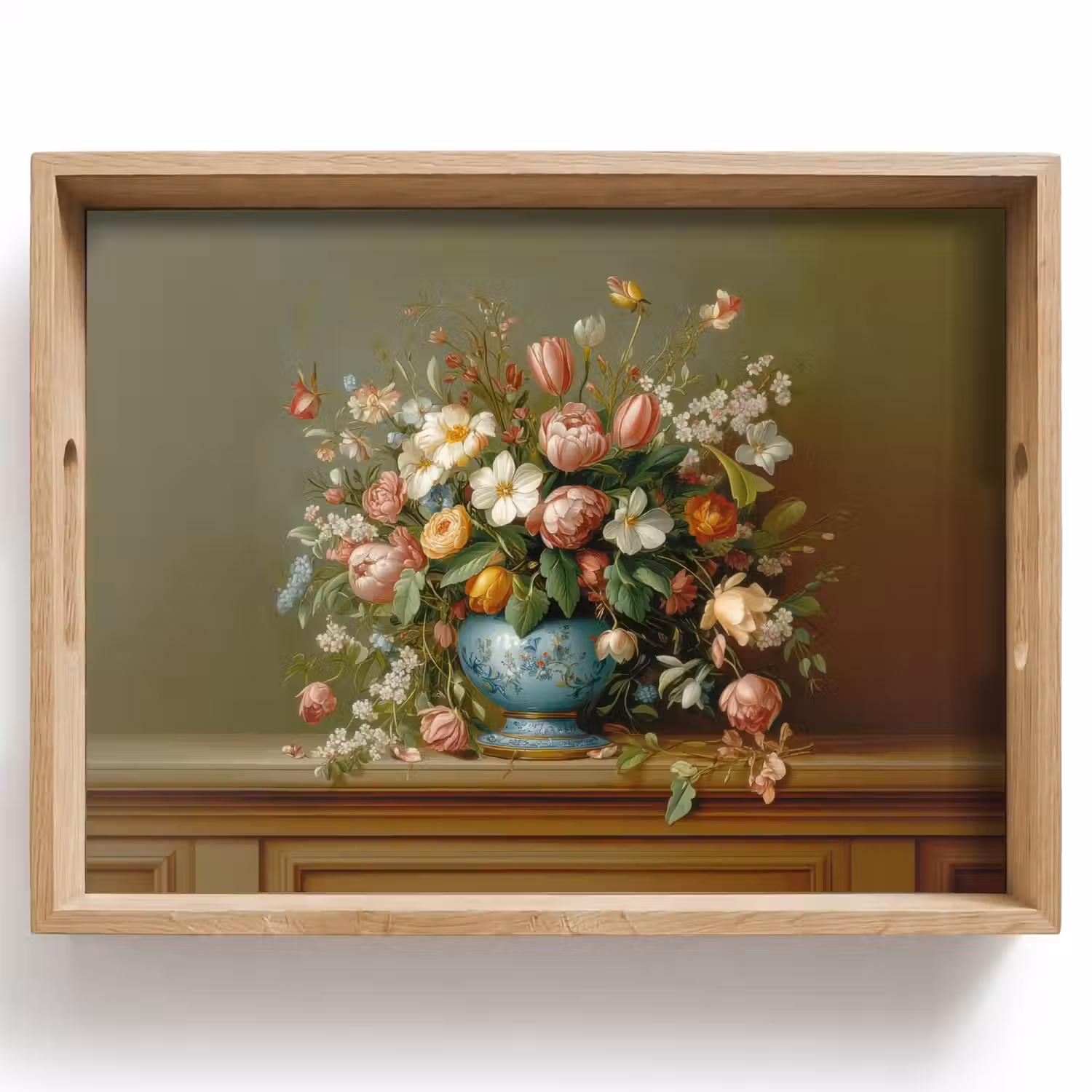 Vaas - Pastel - Kleuren - Bloemen Dienblad Rechthoek middel -z3d_shopping