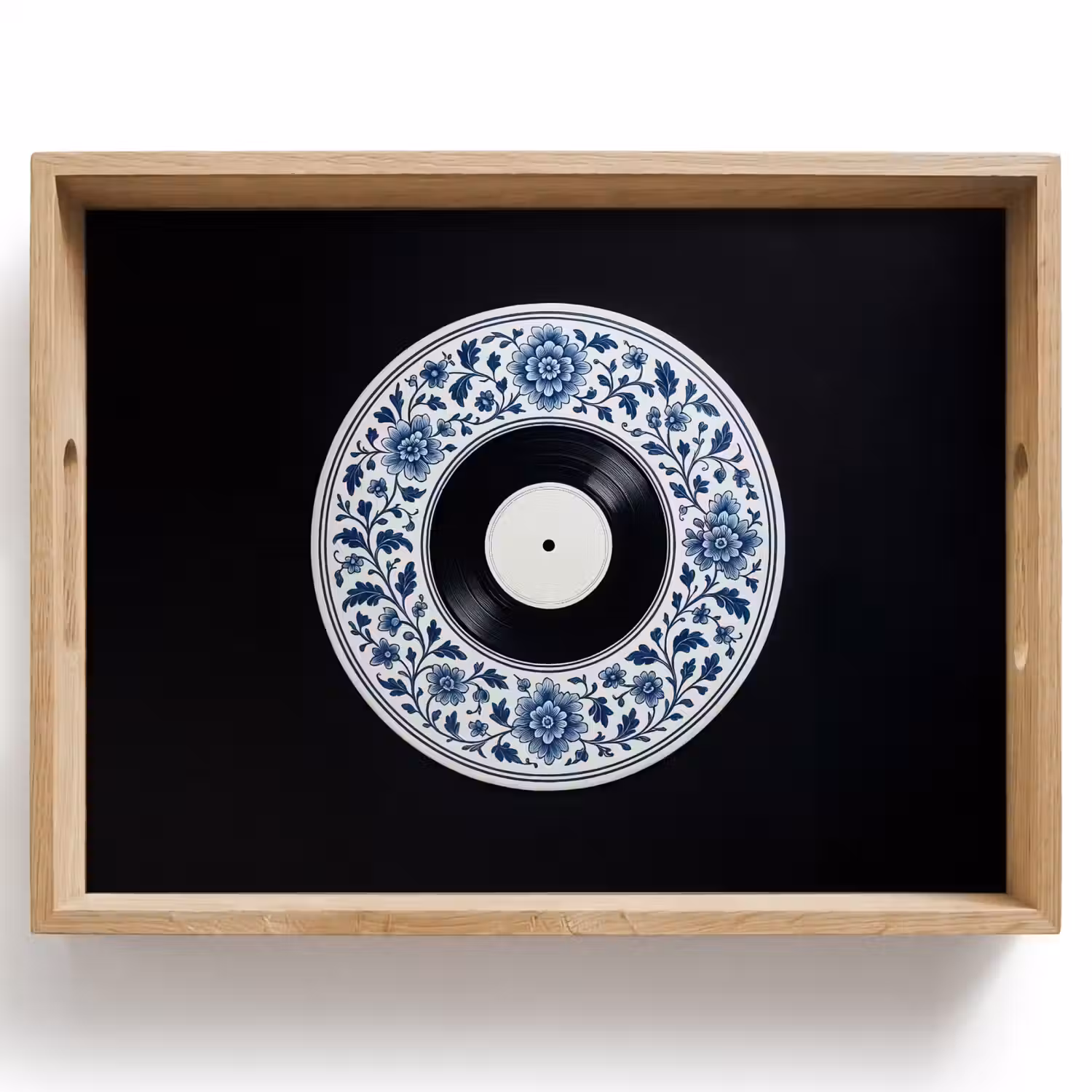 Vinyl - LP - Delfts Blauw - Muziek Dienblad Rechthoek middel -z3d_shopping