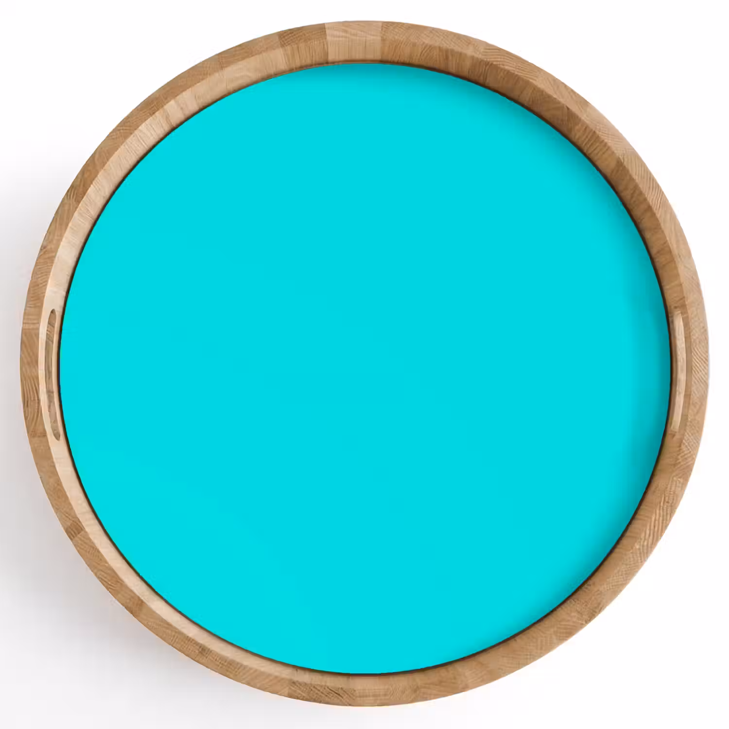 Vivid - Aquamarine - Turkoois Dienblad Rond middel 914 -z3d_shopping