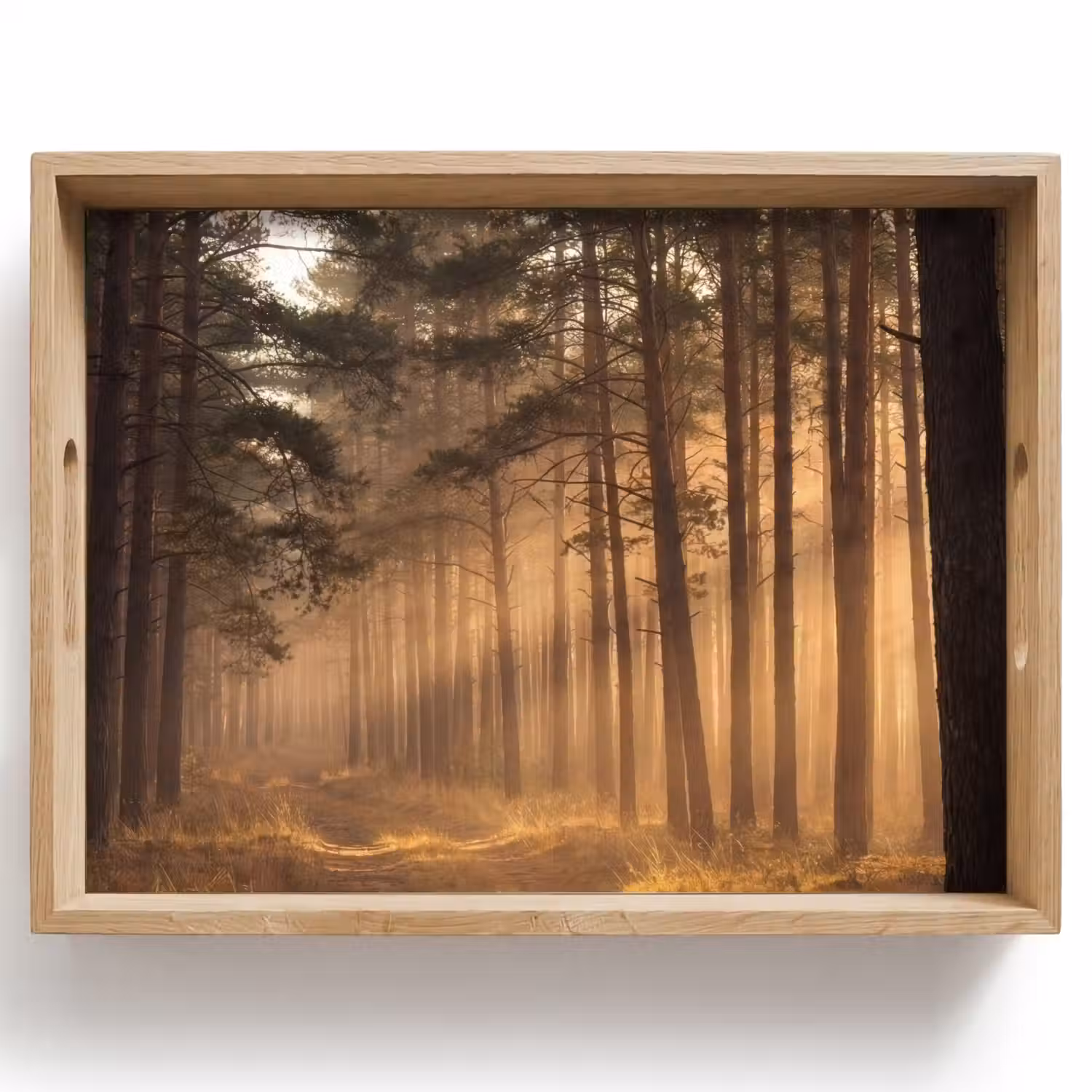 Bos - Mist - Zonlicht Dienblad Rechthoek middel -z3d_shopping