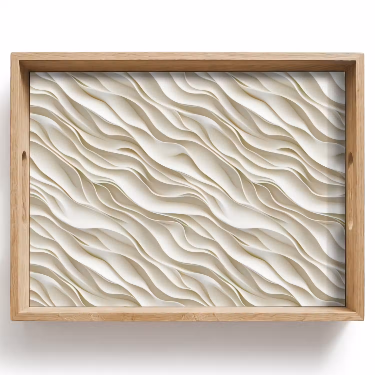 Golven - Wit - Minimalistisch Dienblad Rechthoek middel 911 -z3d_shopping