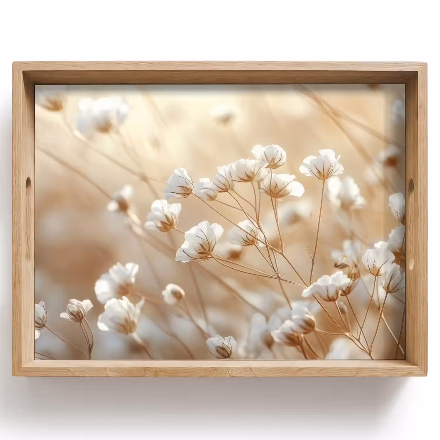 Wilde - Bloemen - Wit Dienblad Rechthoek middel -z3d_shopping