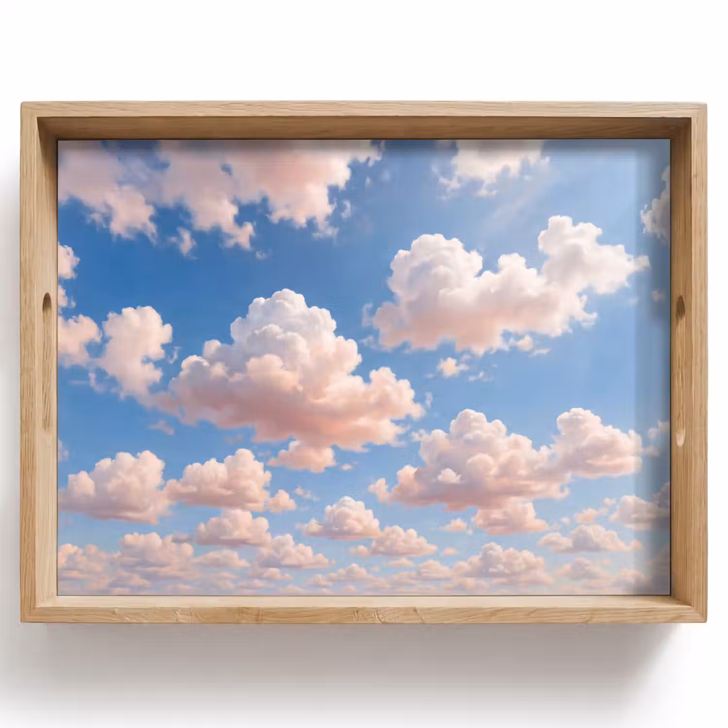 Wolken - Hemel - Natuur - Licht - Blauw Dienblad Rechthoek middel -z3d_shopping