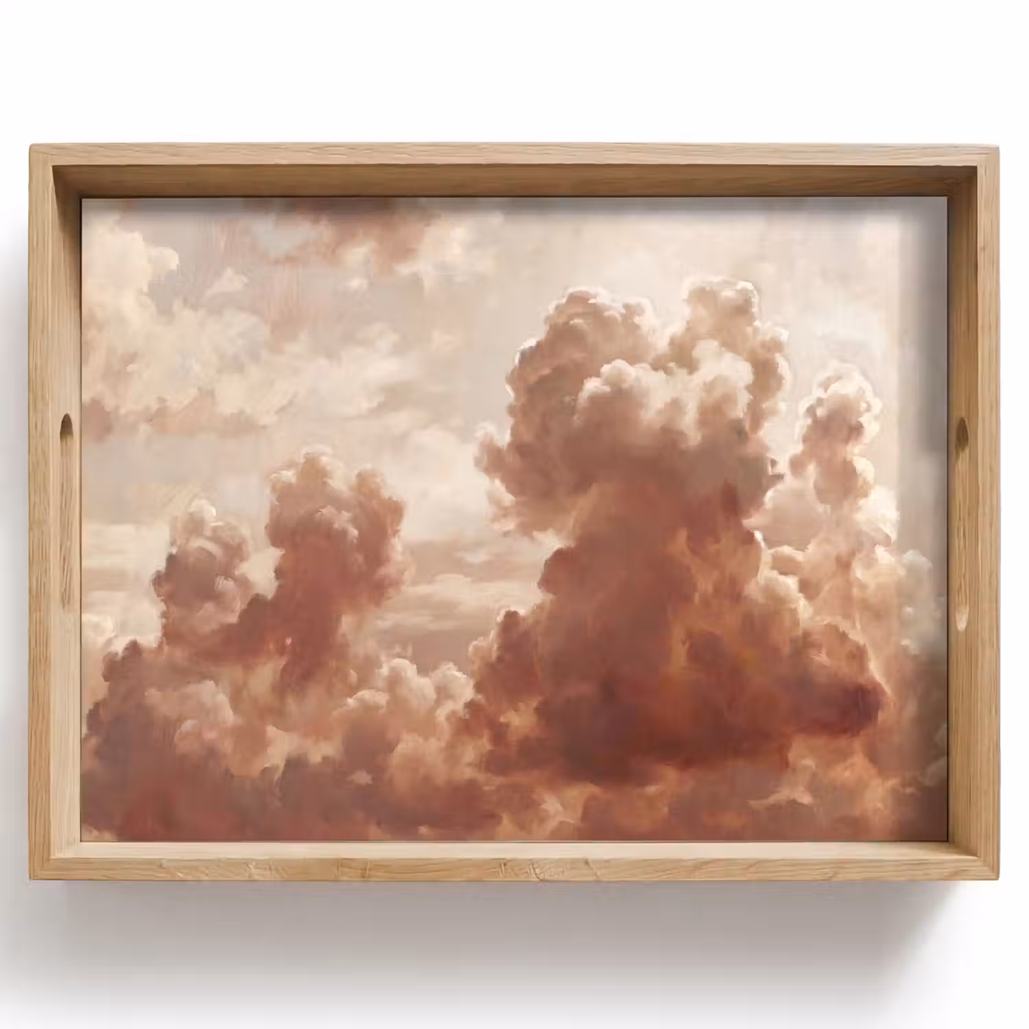 Wolken - Lucht - Natuur - Modern - Bruin Dienblad Rechthoek middel -z3d_shopping