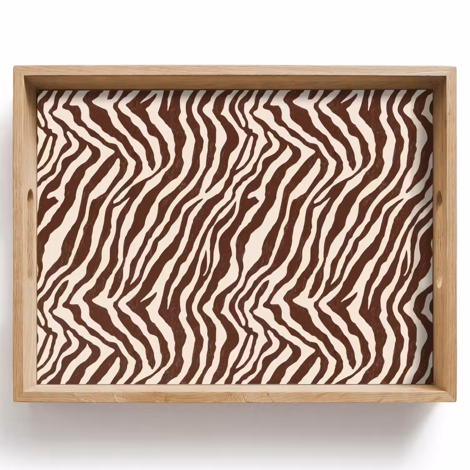 Zebra - Patroon - Zwart - Wit Dienblad Rechthoek middel 911 -z3d_shopping