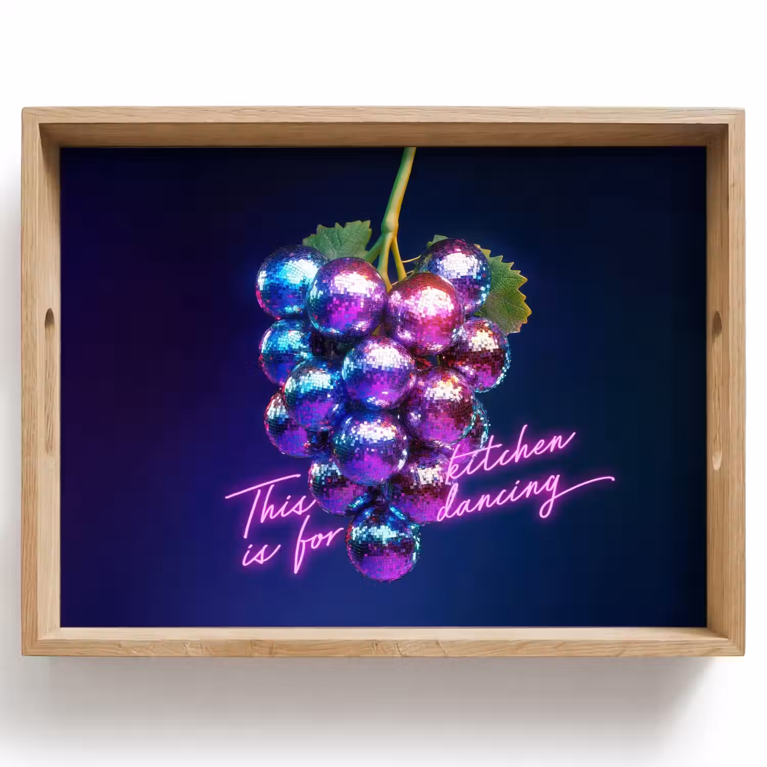 Quote - Neon - Disco - Druiven Dienblad Rechthoek middel -z3d_shopping