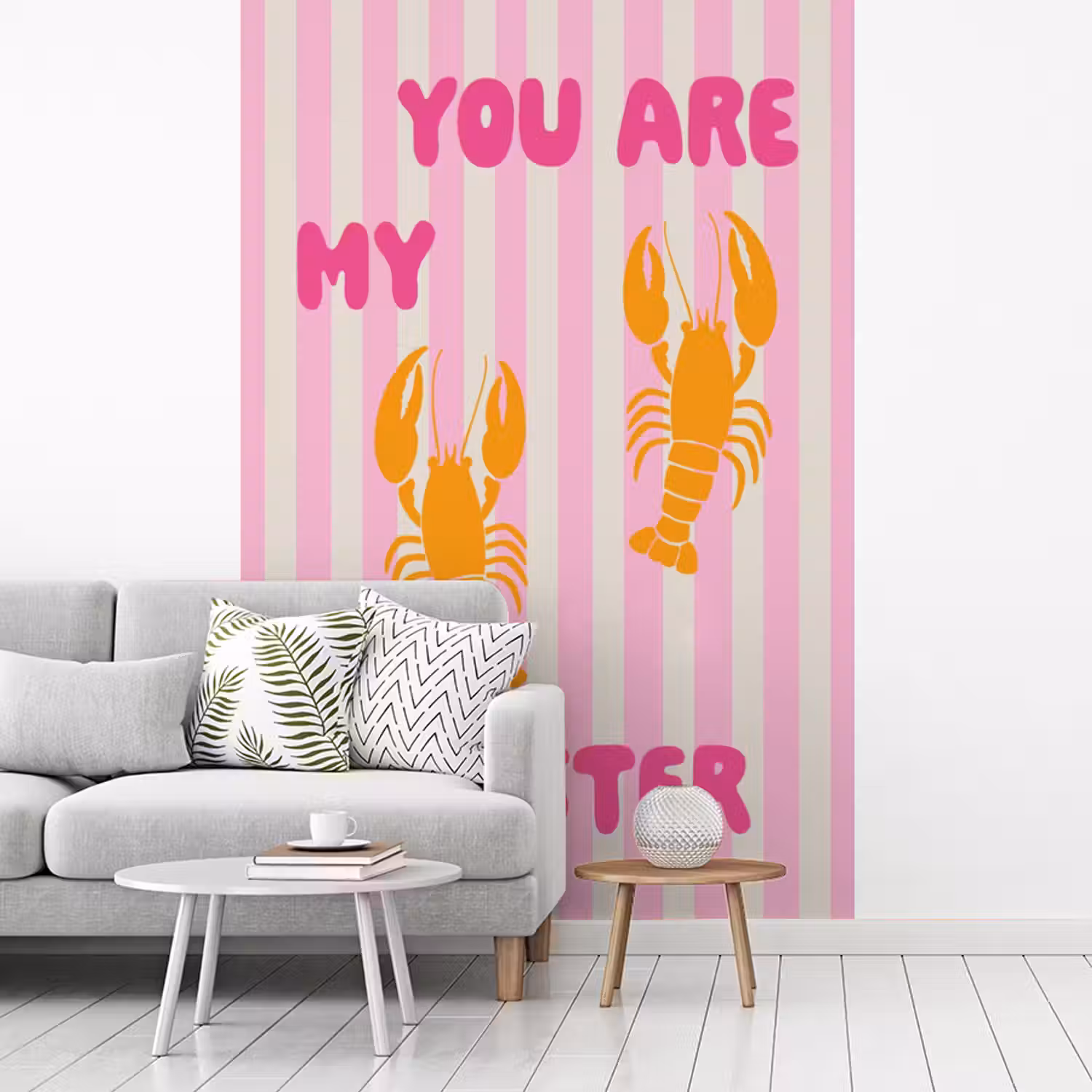 Lobster - Love - Valentijn fotobehang vinyl groot -woonkamer