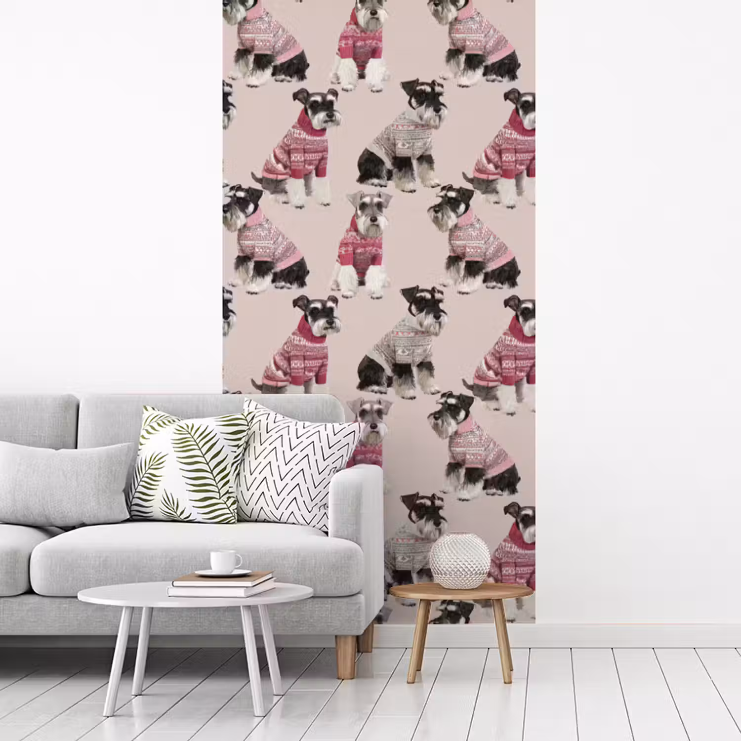 Honden - Truien - Rood fotobehang vinyl groot 64 -woonkamer
