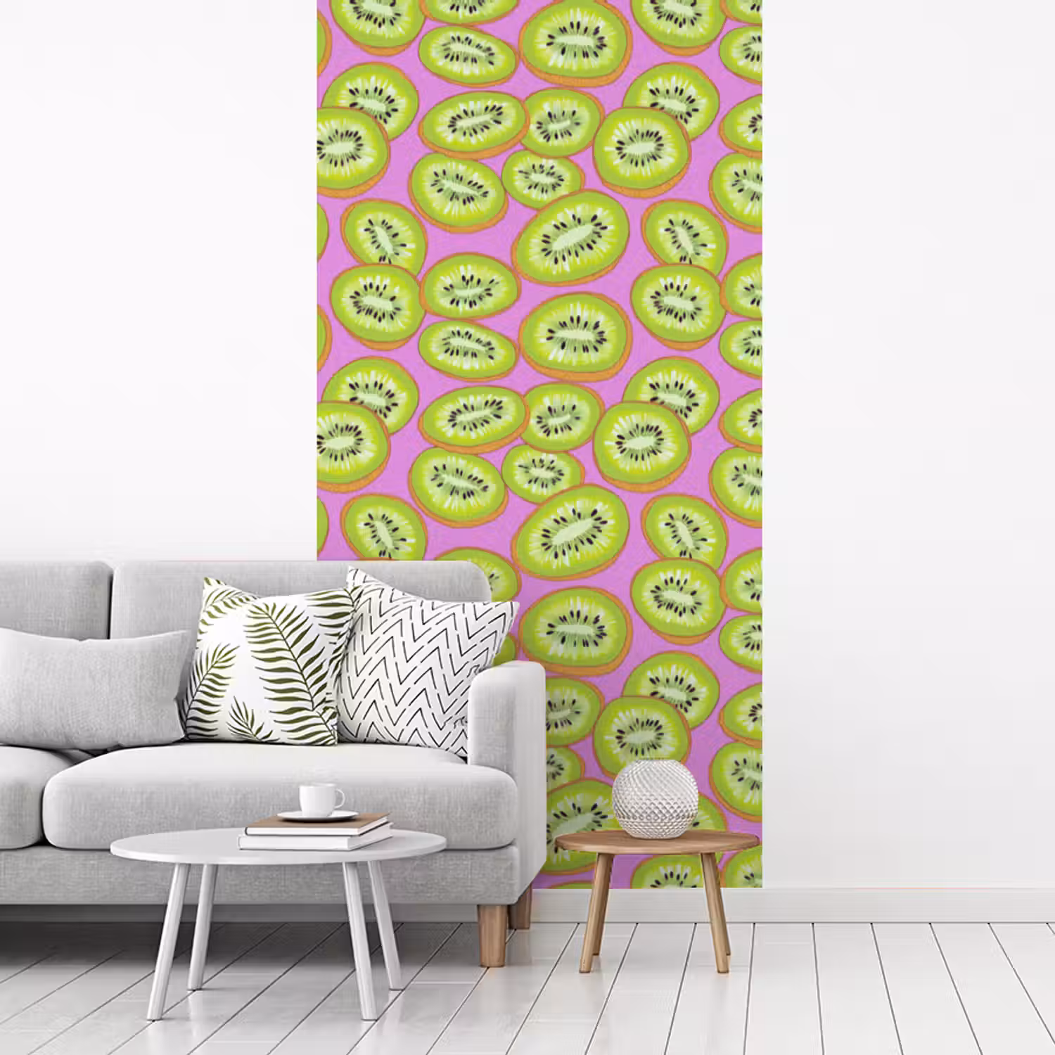 Kiwi - Speels - Groen fotobehang vinyl groot 64 -woonkamer