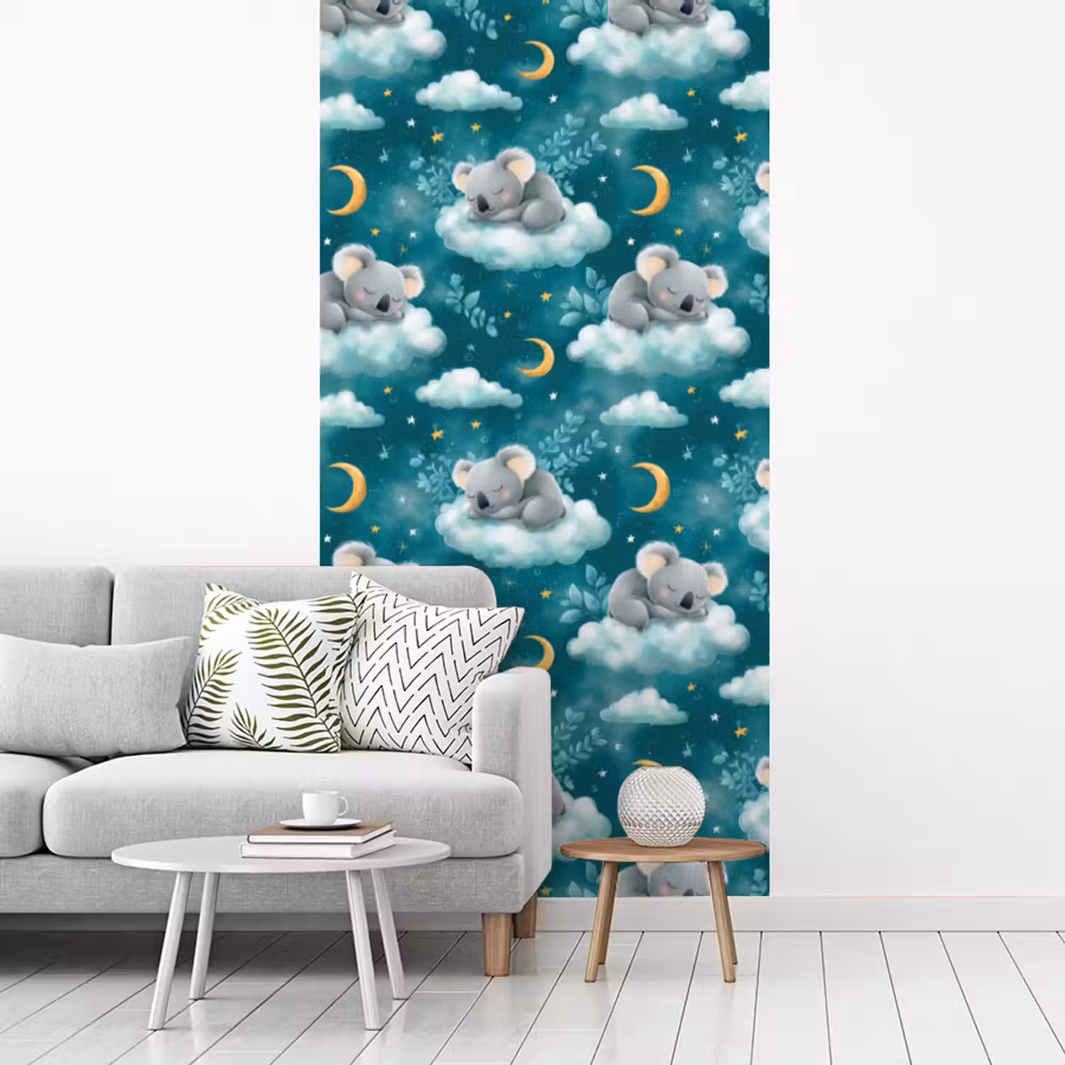 Koala's - Betoverend - Blauw fotobehang vinyl groot 64 -woonkamer