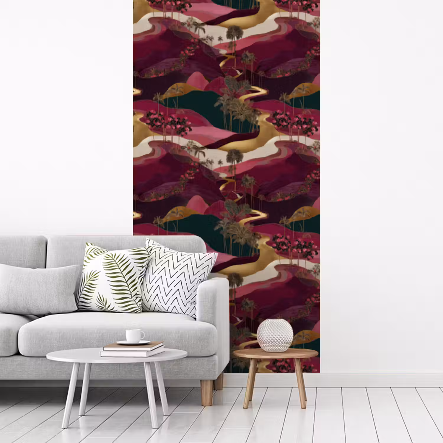 Magisch - Palmbomen - Goud fotobehang vinyl groot 64 -woonkamer