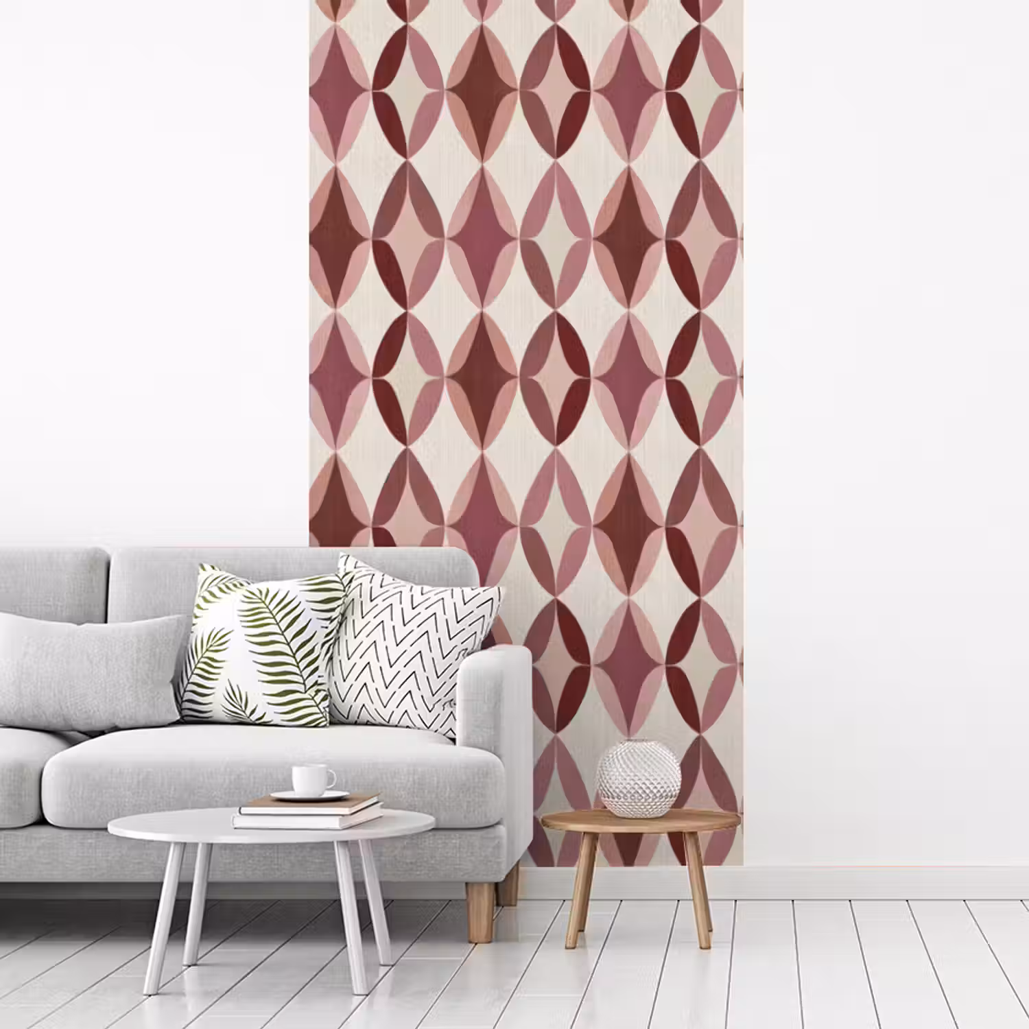 Ovaal - Textuur - Roze fotobehang vinyl groot 64 -woonkamer