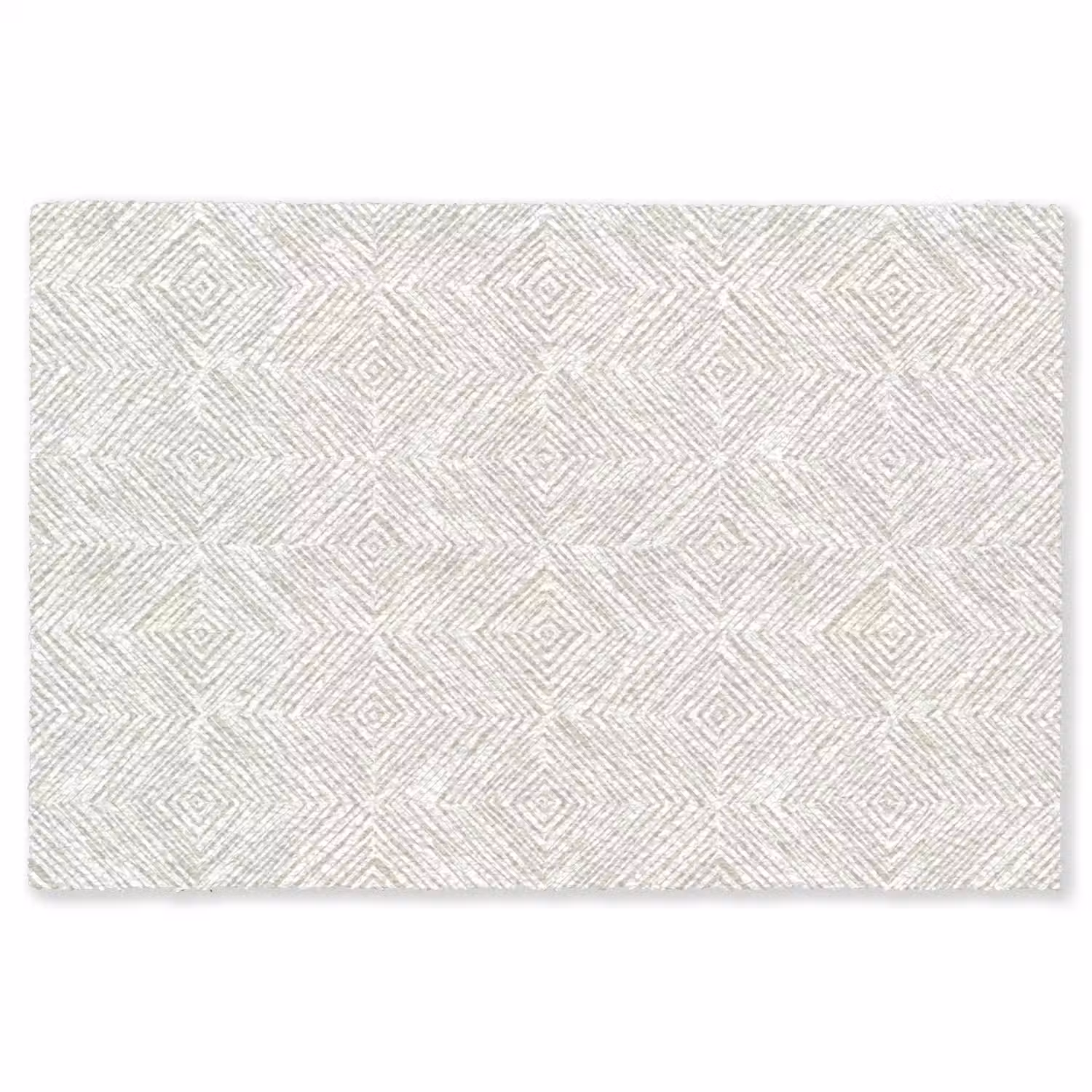 Abstract - Ruiten - Beige Vloerkleed Rechthoek klein 1091 -3d
