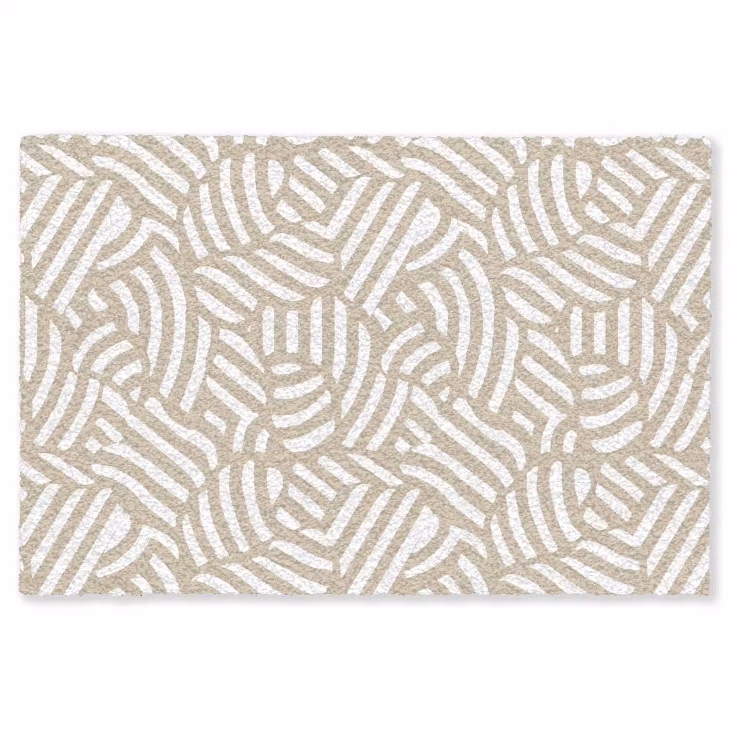 Abstract - Modern - Beige Vloerkleed Rechthoek klein 1091 -3d