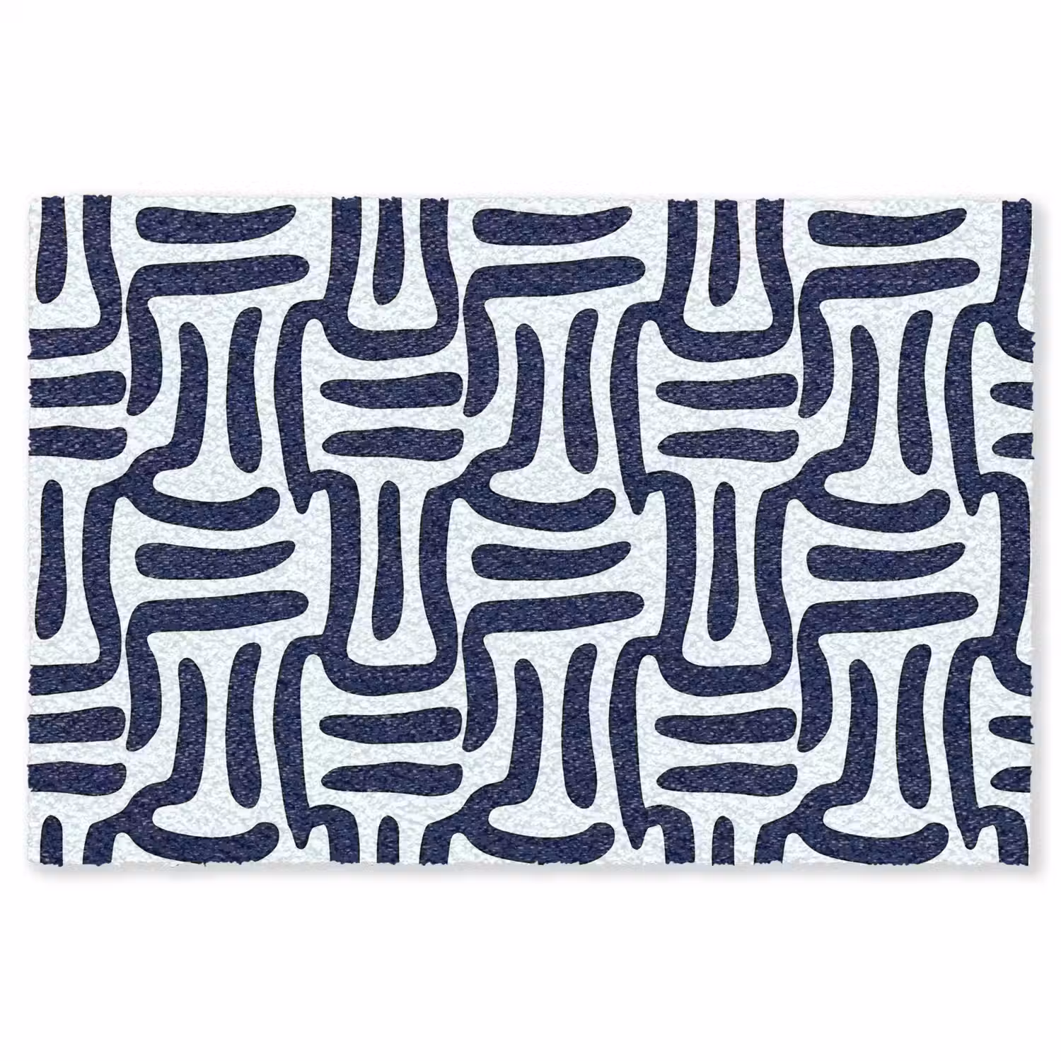 Abstract - Modern - Blauw Vloerkleed Rechthoek klein 1091 -3d
