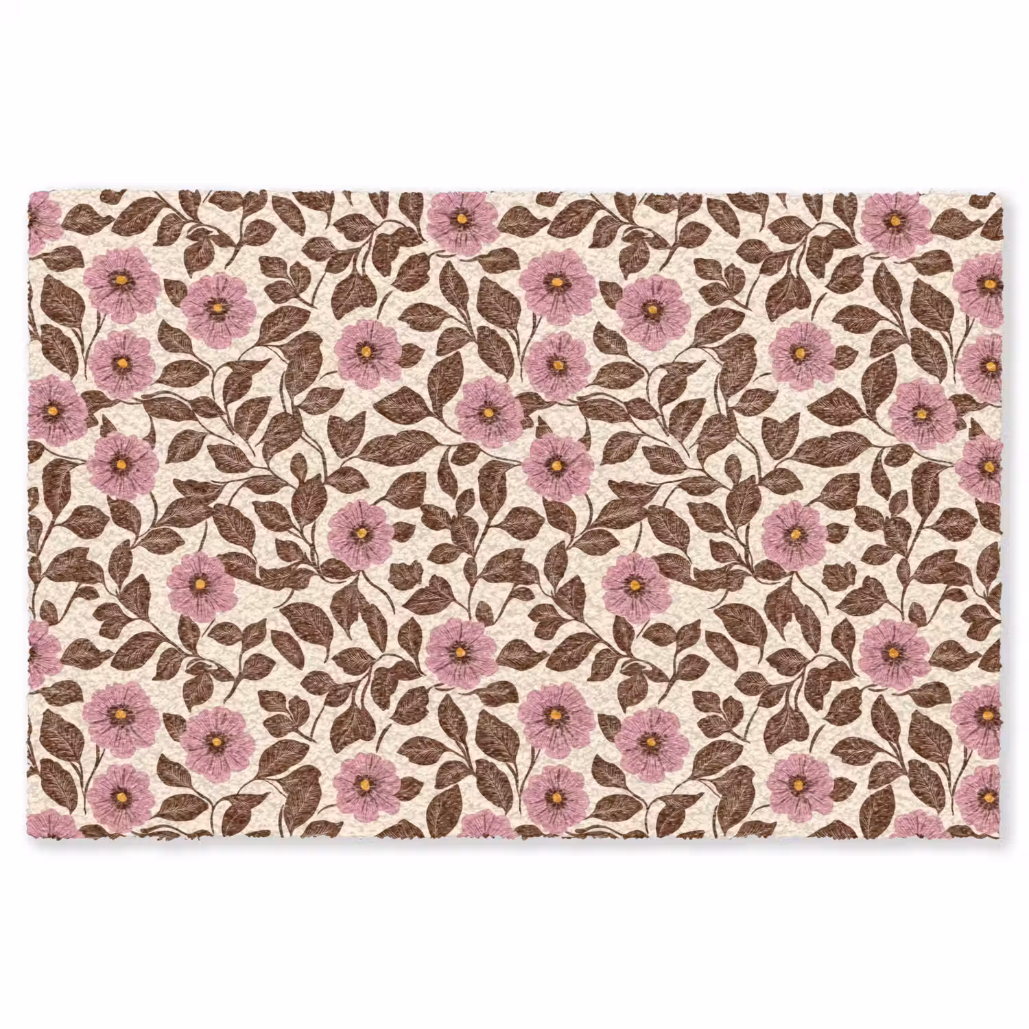 Bloemen - Bladeren - Kleurrijk Vloerkleed Rechthoek klein 1091 -3d