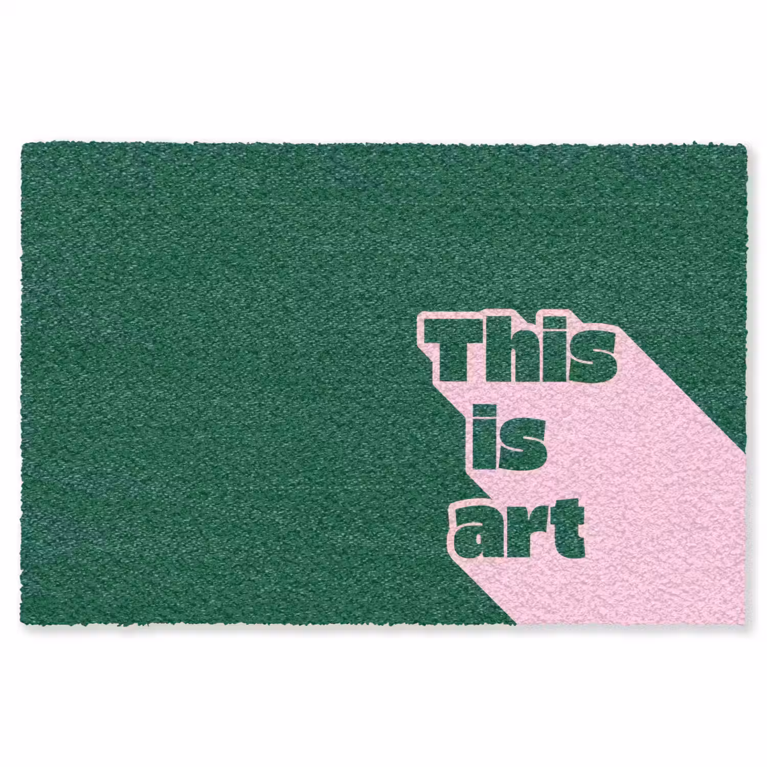 This is art - Schaduw - Roze Vloerkleed Rechthoek klein -3d