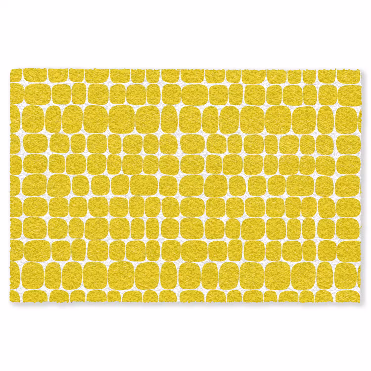 Stippen - Modern - Geel Vloerkleed Rechthoek klein 1091 -3d