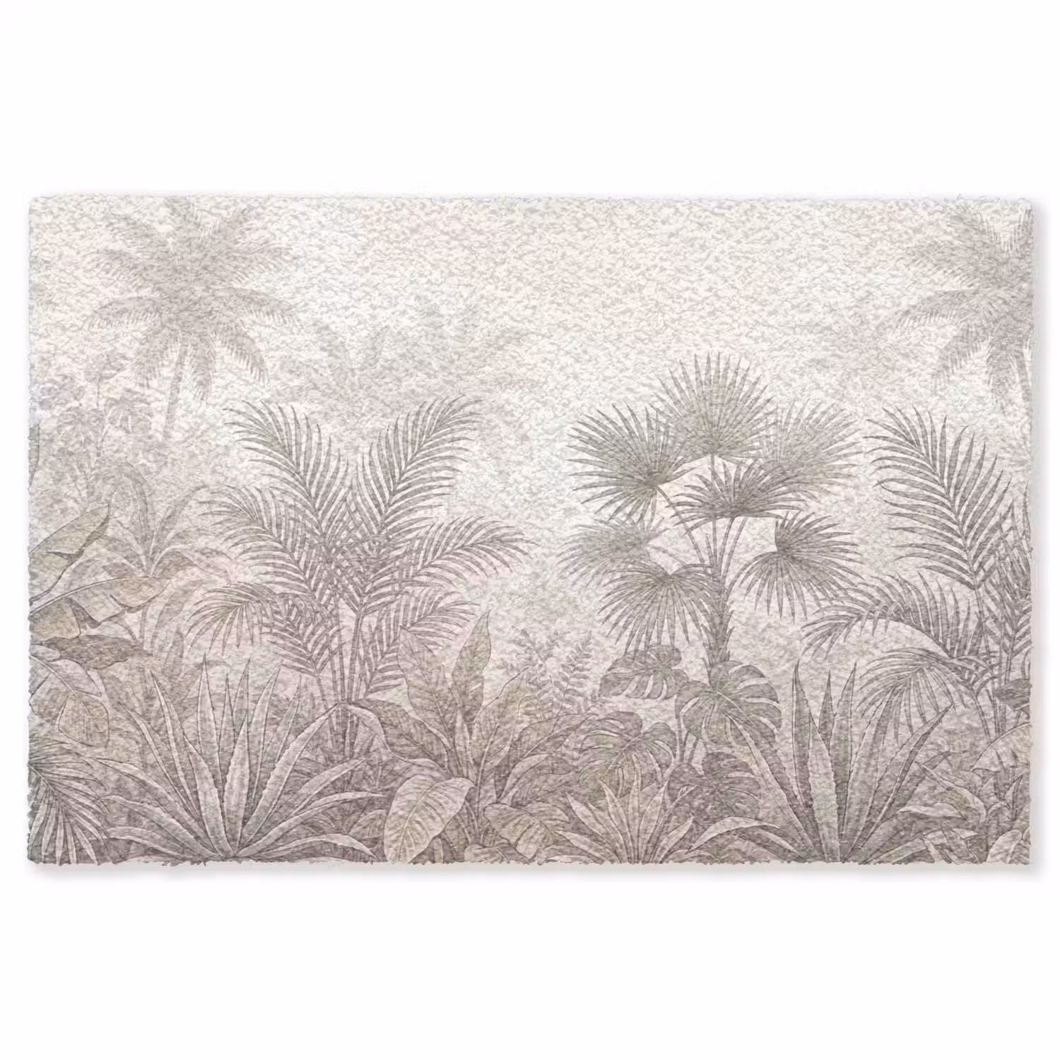 Jungle - Tropisch - Natuur -Vintage - Beige Vloerkleed Rechthoek klein -3d