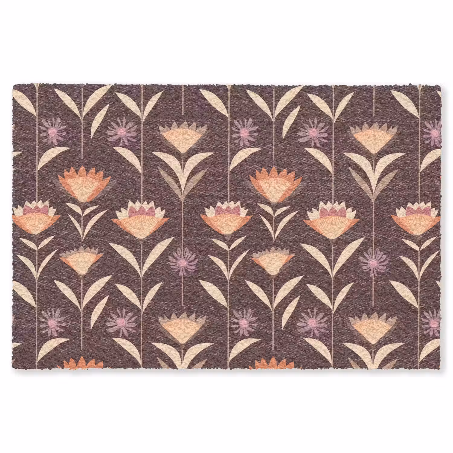 Elegant - Retro - Bruin Vloerkleed Rechthoek klein 1091 -3d
