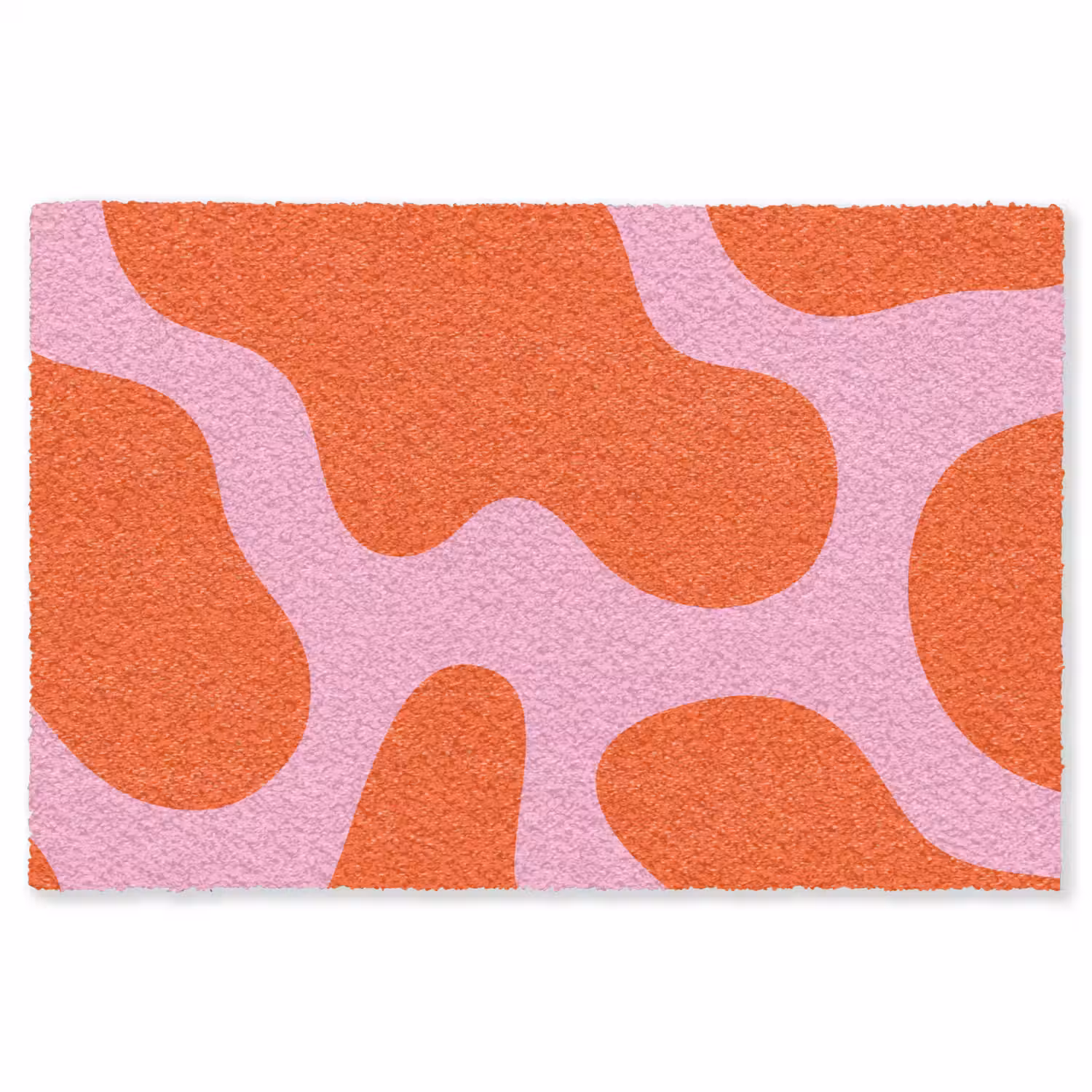 Vlekken - Rood - Roze - Patroon - Minimalistisch Vloerkleed Rechthoek klein -3d