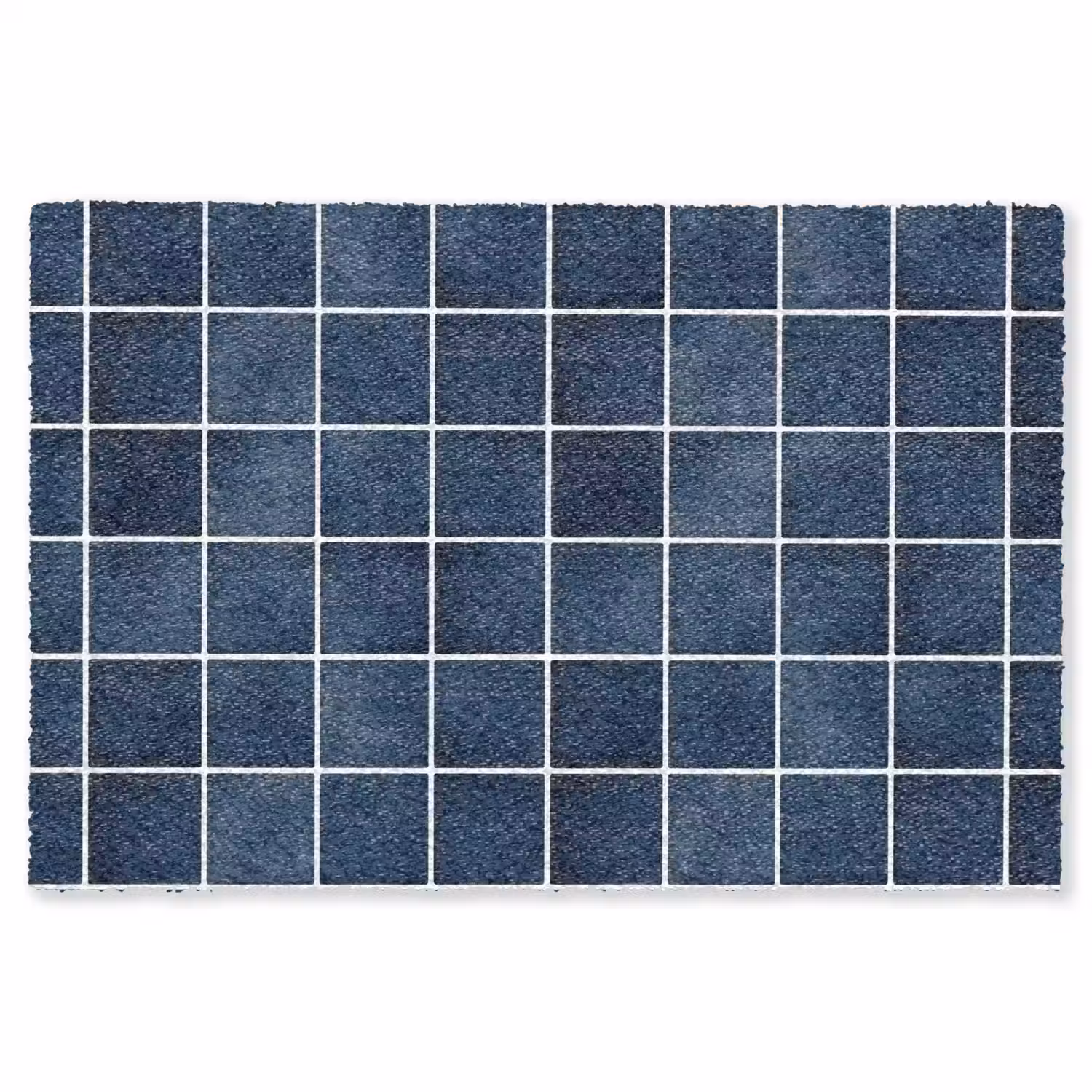 Tegel - Modern - Blauw Vloerkleed Rechthoek klein 1091 -3d