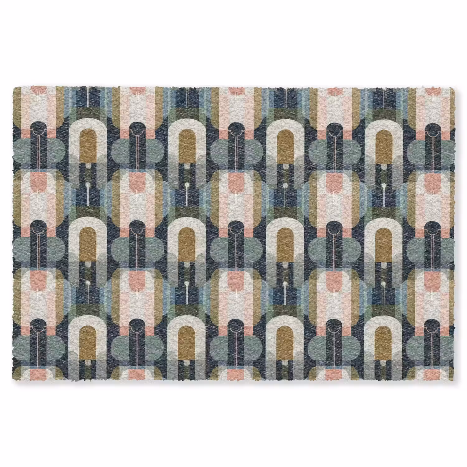Geografisch - Modern - Kleurrijk Vloerkleed Rechthoek klein 1091 -3d