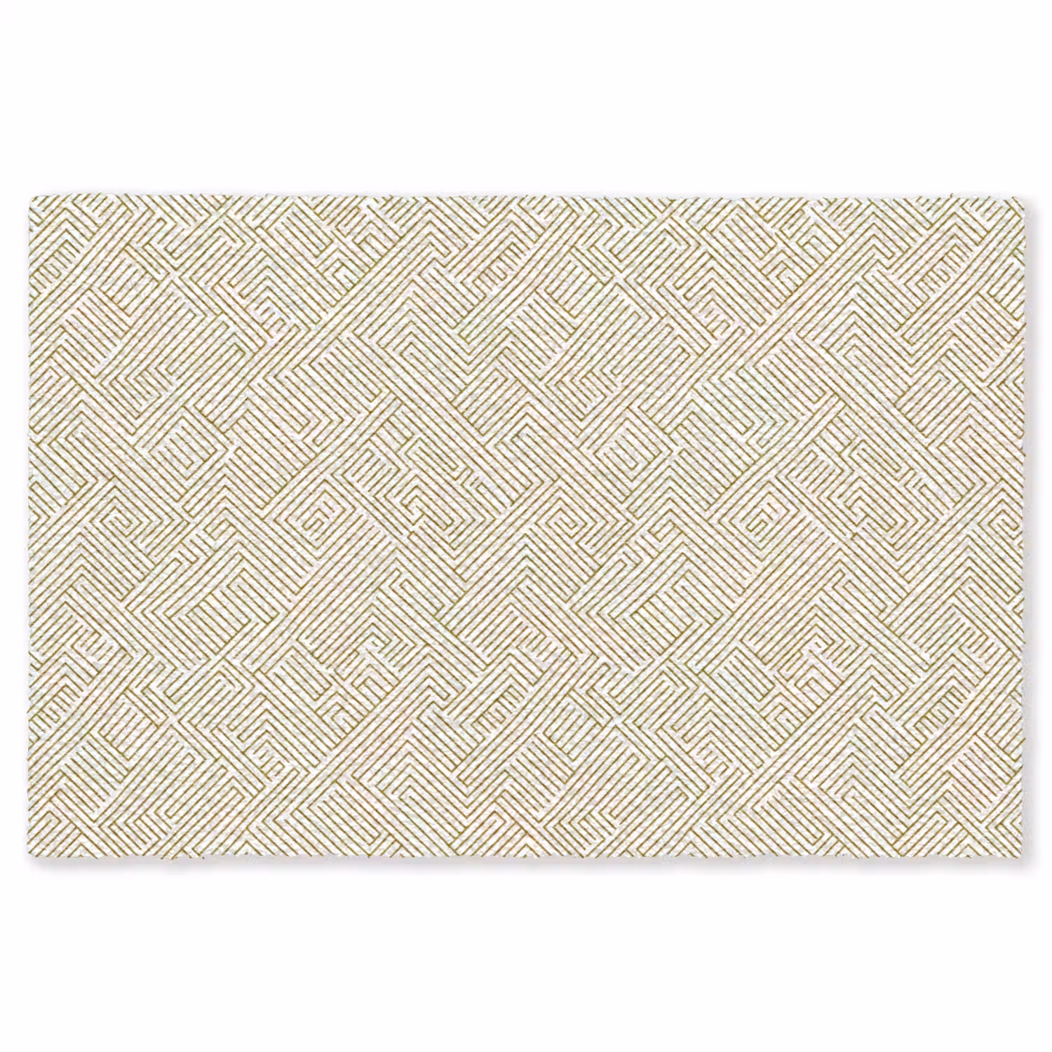 Geometrisch - Lijnen - Groen Vloerkleed Rechthoek klein 1091 -3d