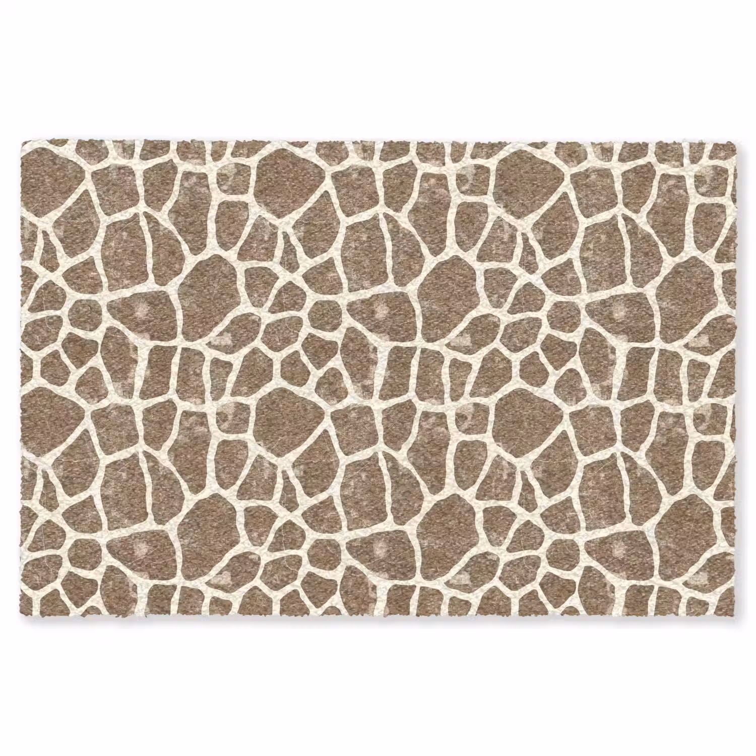 Giraf - Klassiek - Bruin Vloerkleed Rechthoek klein 1091 -3d