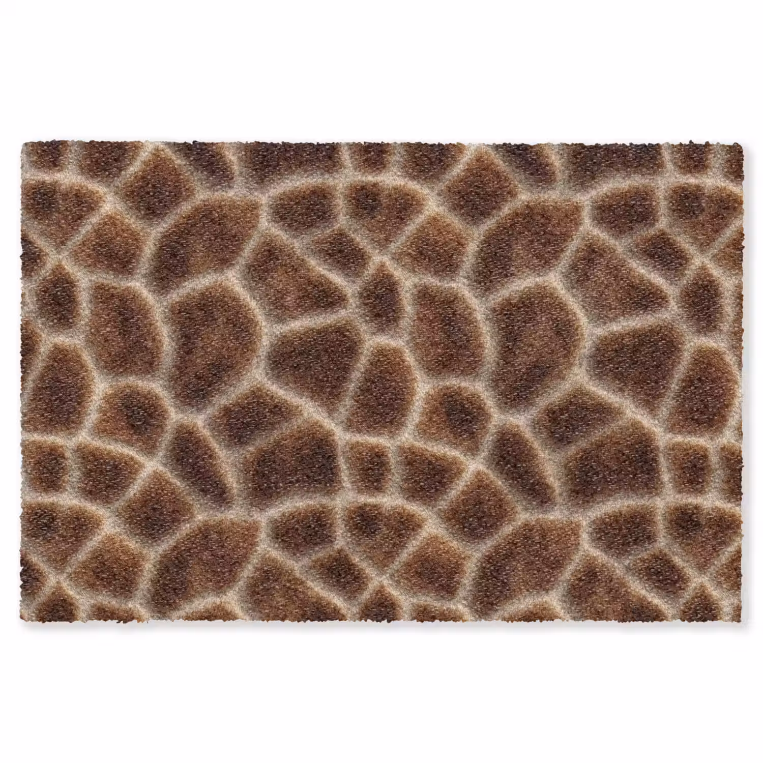 Giraf - Bruin - Vacht Vloerkleed Rechthoek klein 1091 -3d