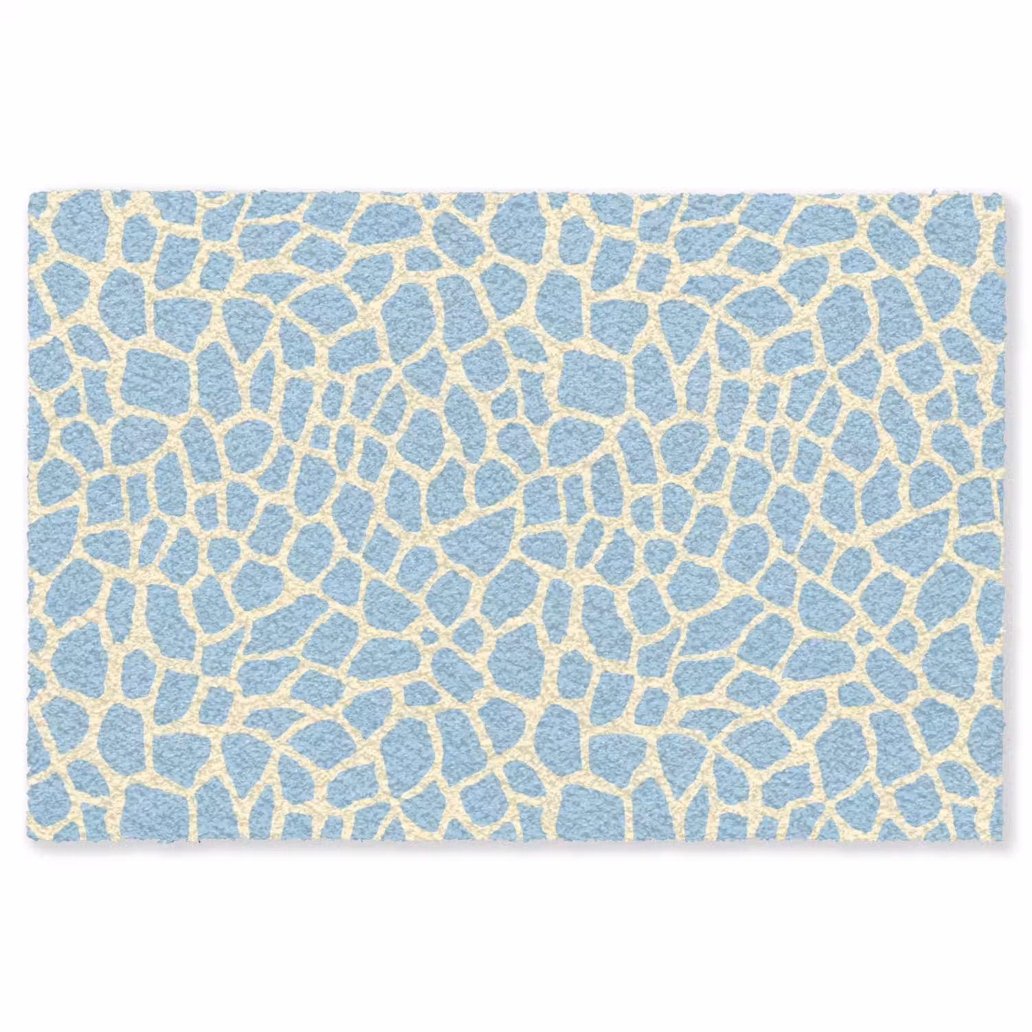 Giraf - Modern - Blauw Vloerkleed Rechthoek klein 1091 -3d