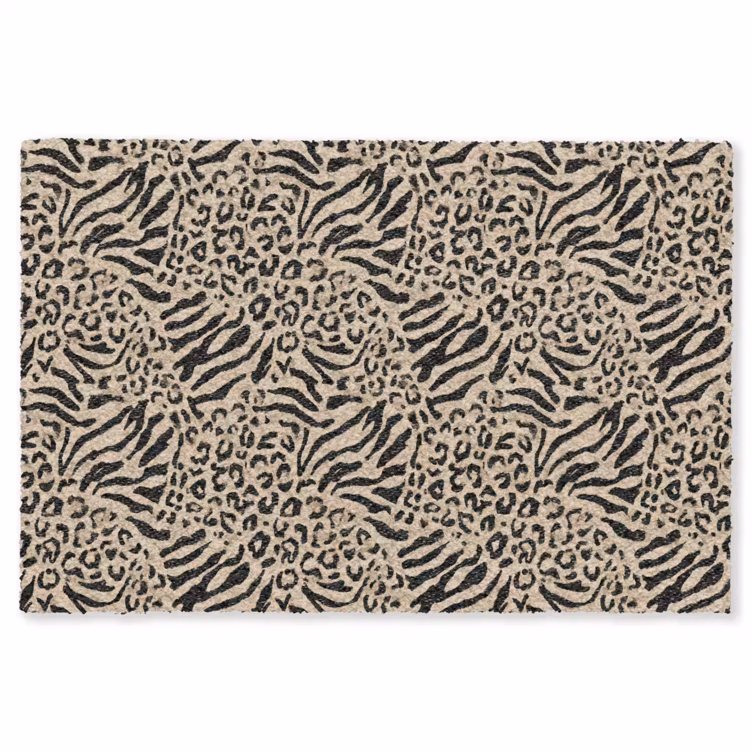 Giraf - Zebra - Motief - Bruin Vloerkleed Rechthoek klein 1091 -3d