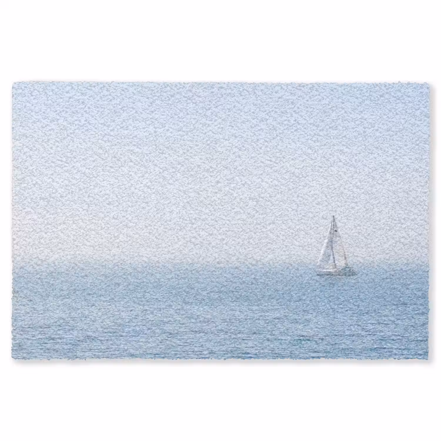 Horizon - Zeilboot - Zee Vloerkleed Rechthoek klein -3d