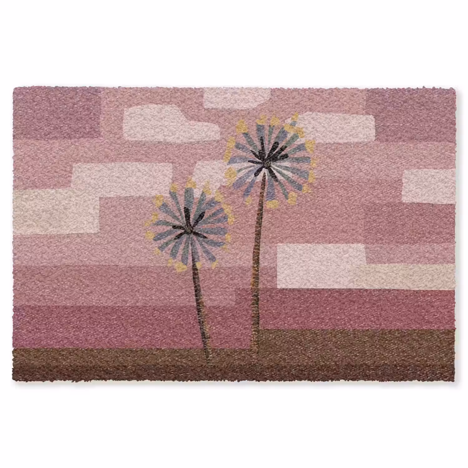 Illustratie - Bloemen - Vlakken - Abstract Vloerkleed Rechthoek klein -3d