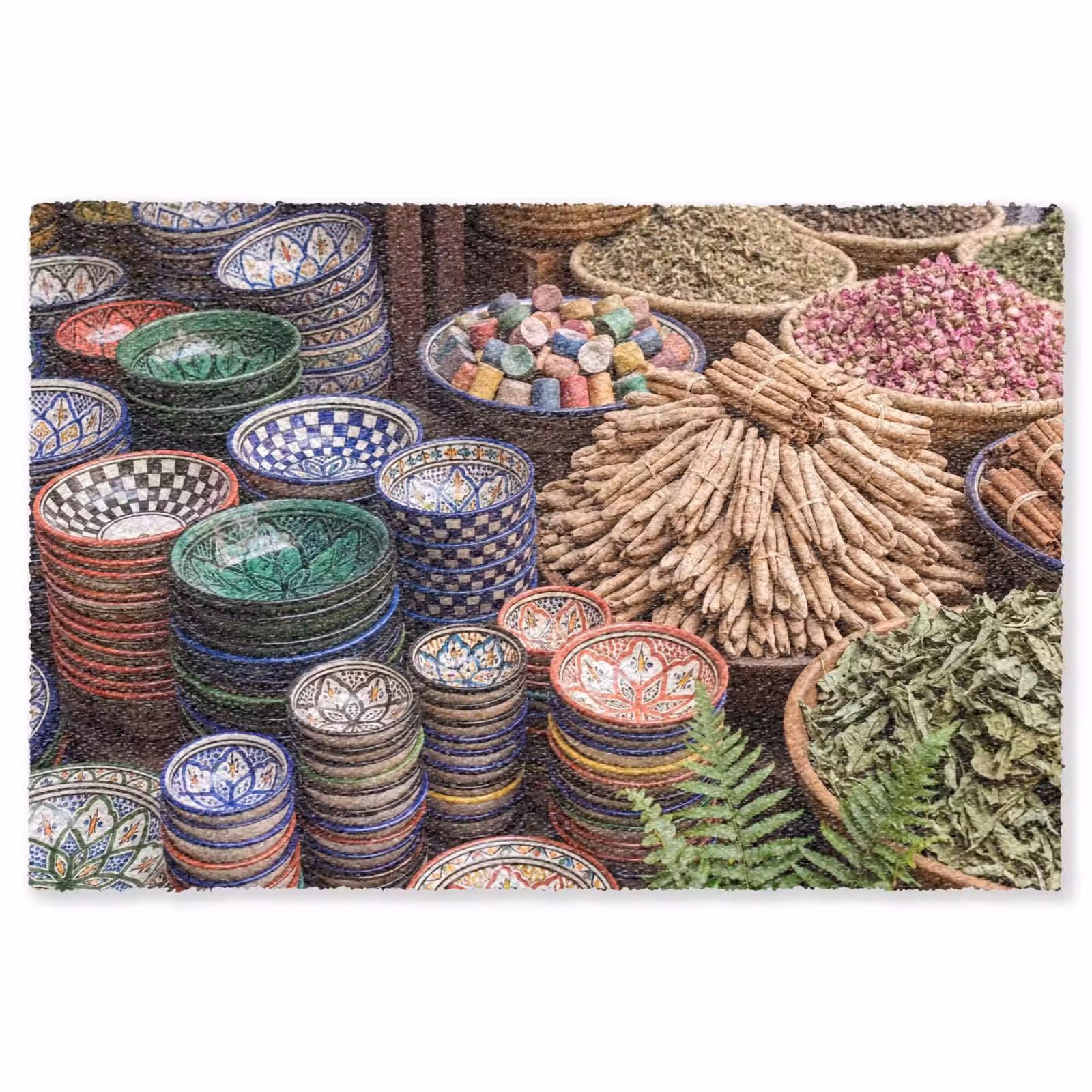 Teppich - Keramik – Orientalisch – Farbenfroh - Aardewerk - Oosters - Kleurrijk Vloerkleed Rechthoek klein